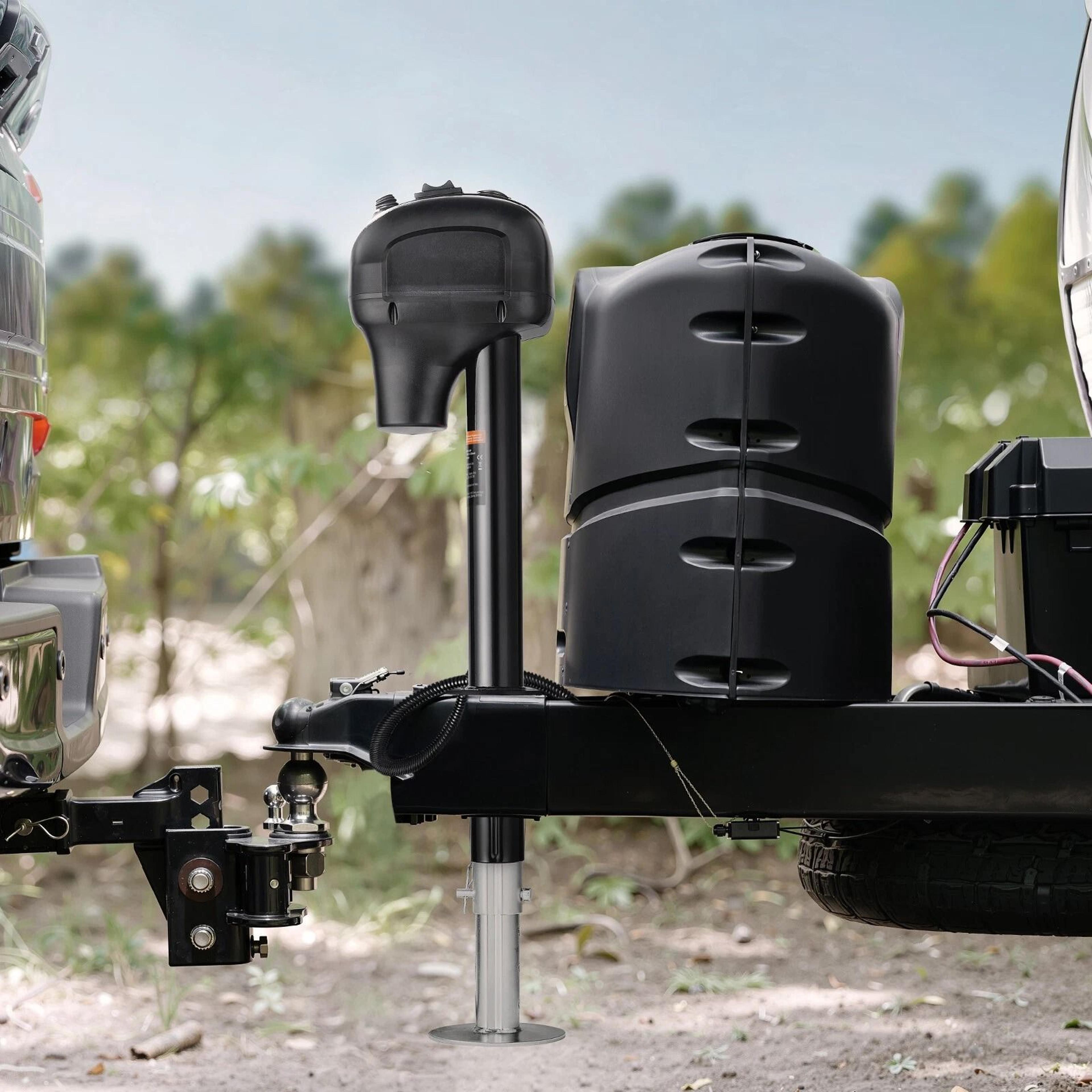 electric trailer jack with 7 pin plug for rv trailer & camper