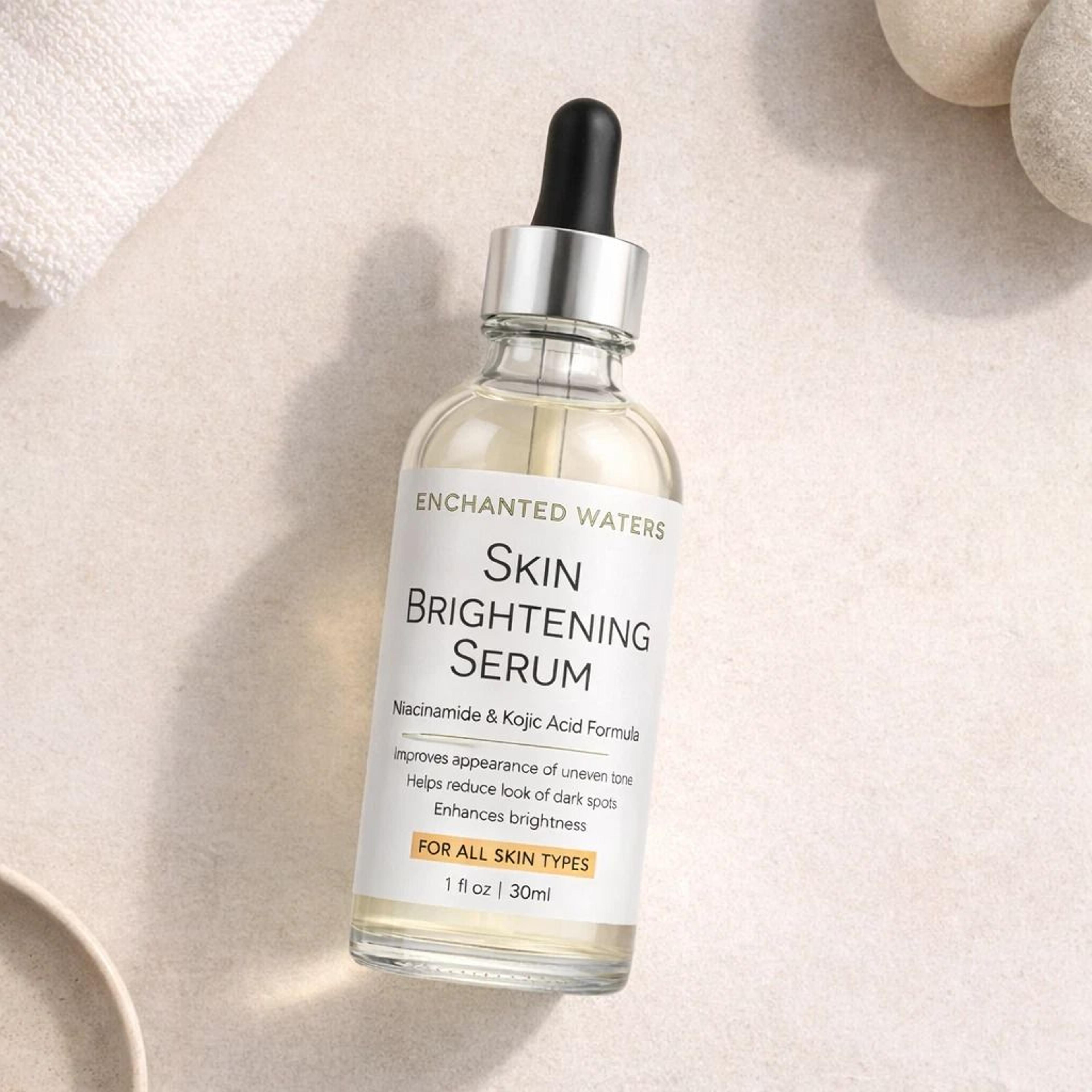 kojic acid brightening serum 1oz dark spot treatment & uneven skin tone solution