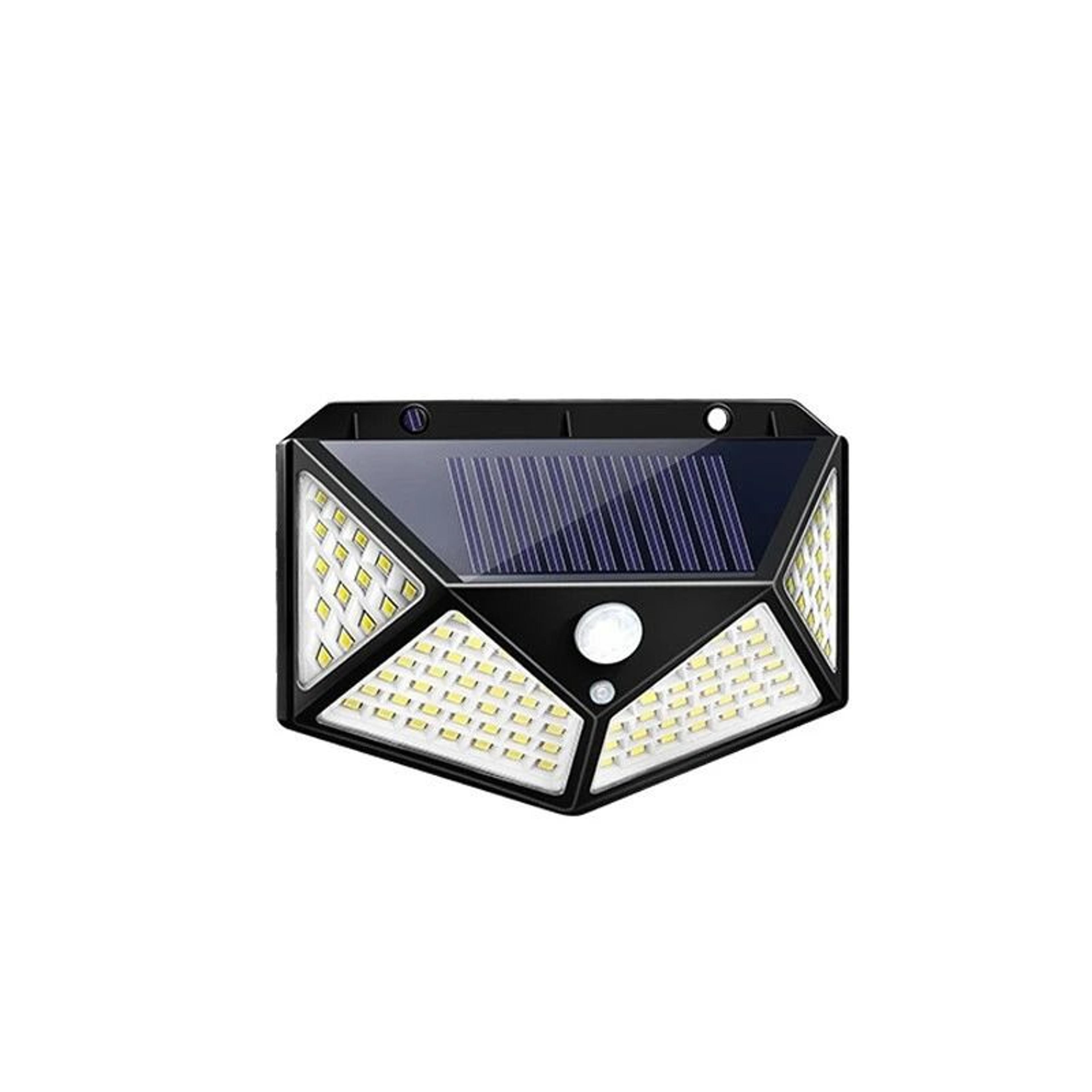 solar power 100 led motion sensor security lamp waterproof outdoor light with pir detection