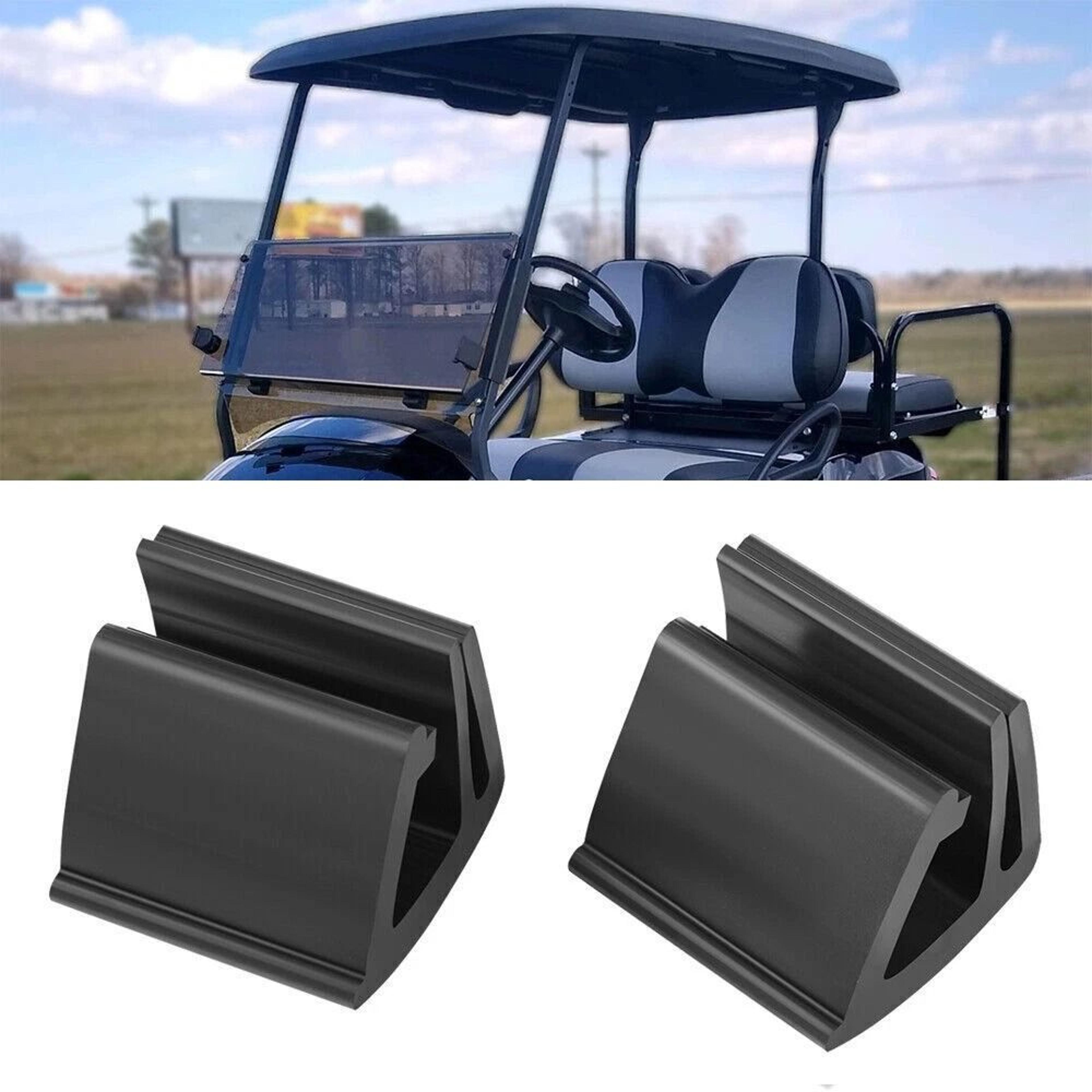 golf cart windshield retaining clips for ezgo club car yamaha black