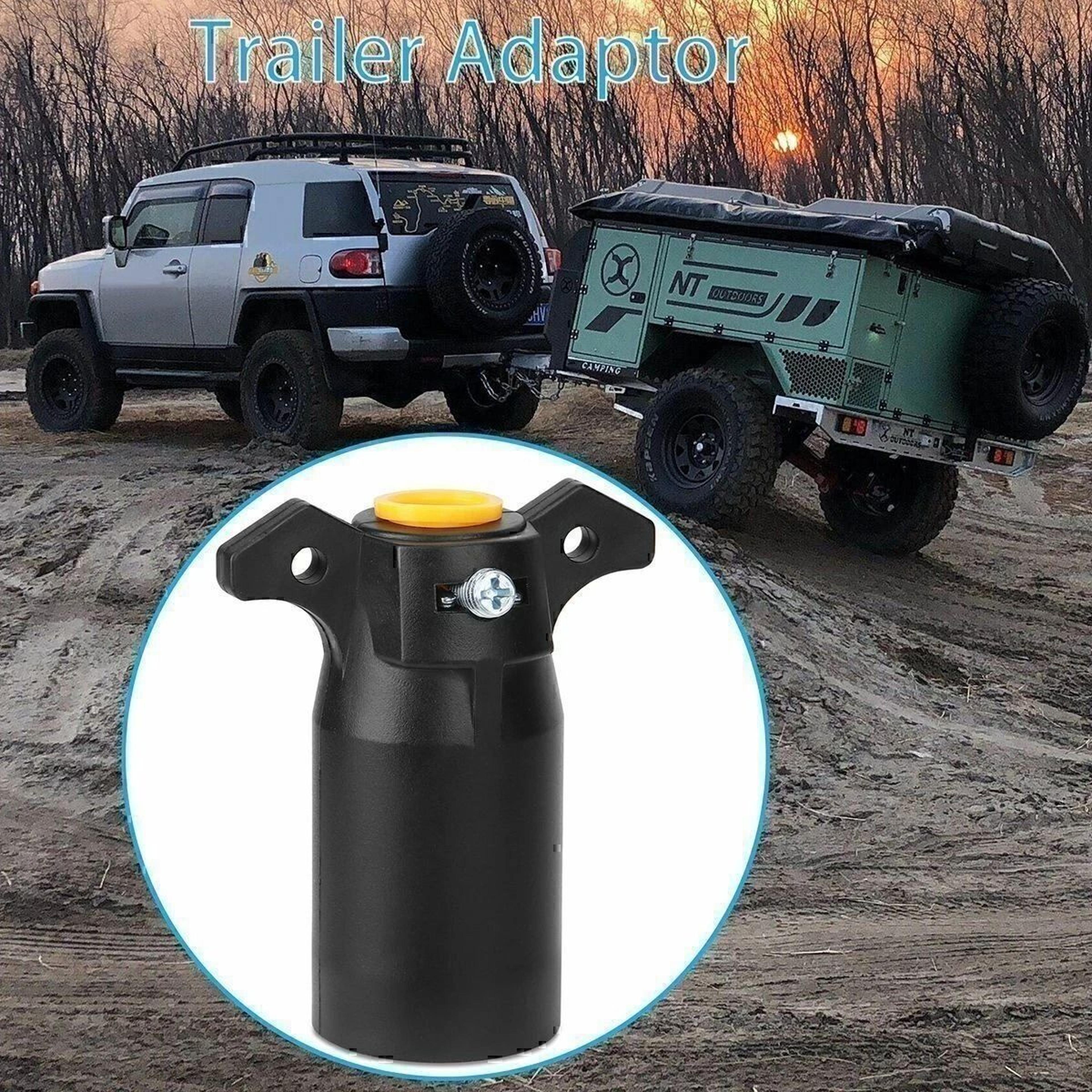 7 way trailer plug 7 pin rv blade trailer connector replacement end