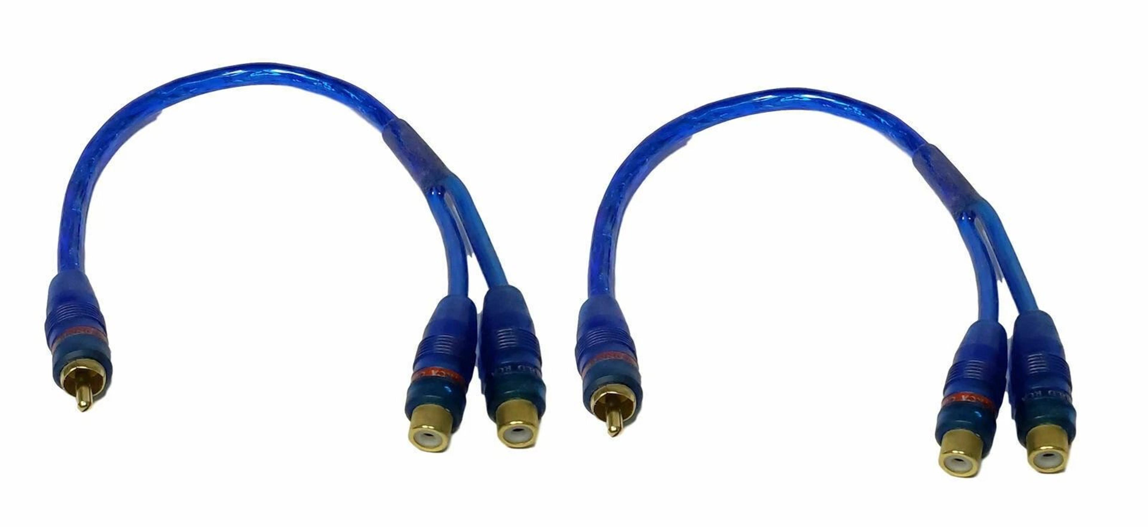 rca y splitter 1 male to 2 female rca audio splitter cable