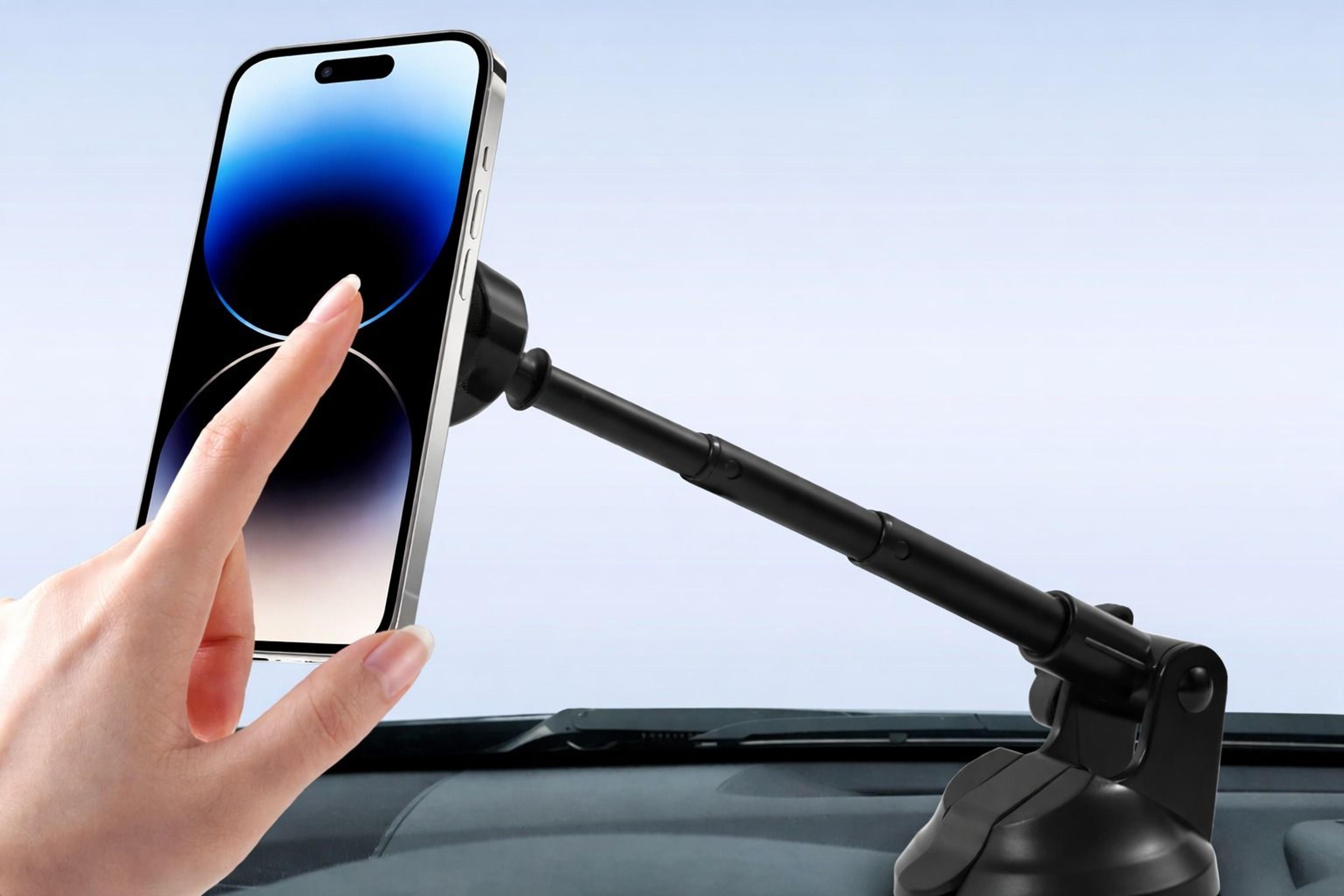 magnetic car phone holder stand for dashboard & vent universal mount for gps, smartphones & devices