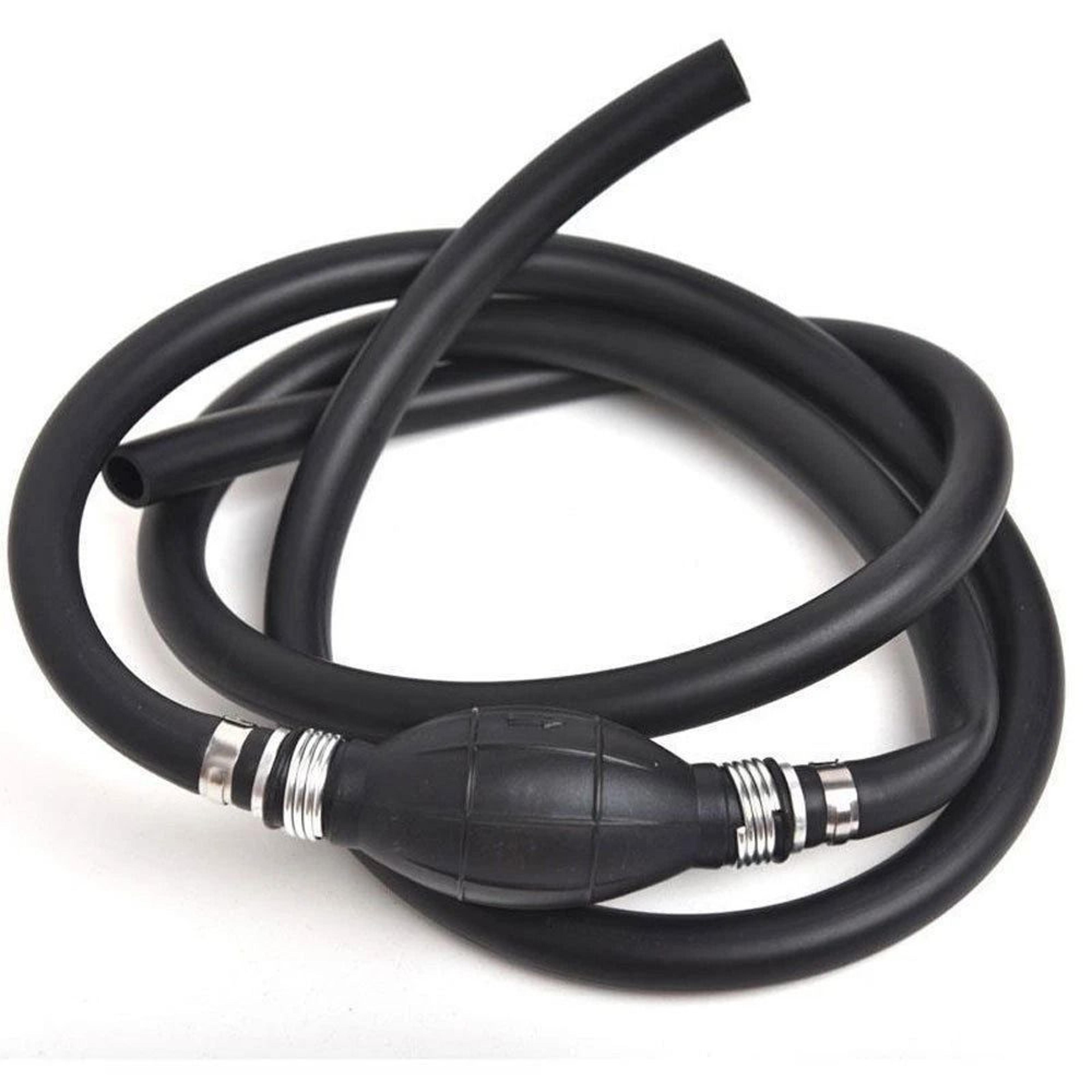 marine outboard boat motor fuel/gas hose line assembly with primer bulb