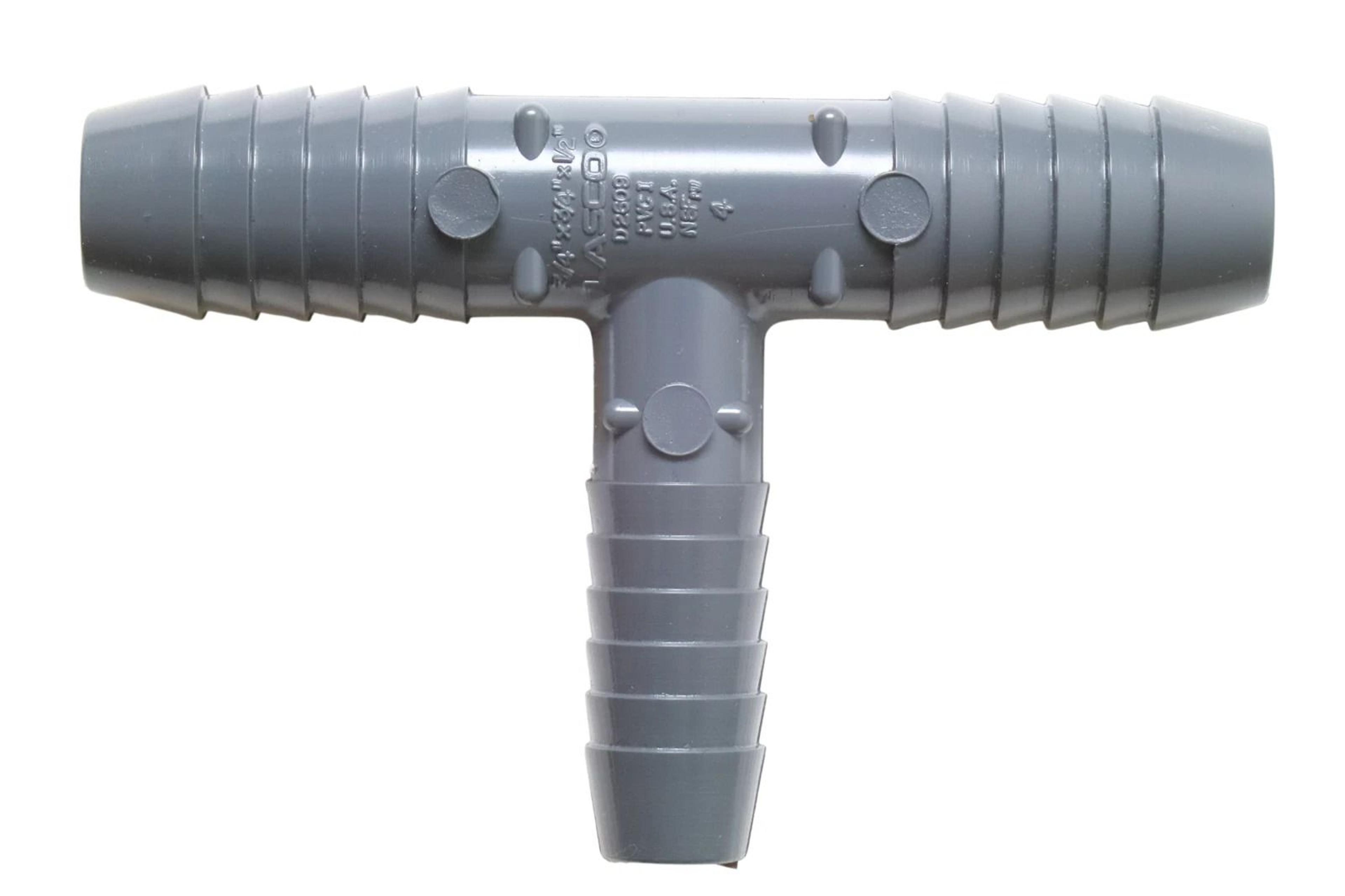 pvc insert tee plastic insert fitting for barbed pipe connections