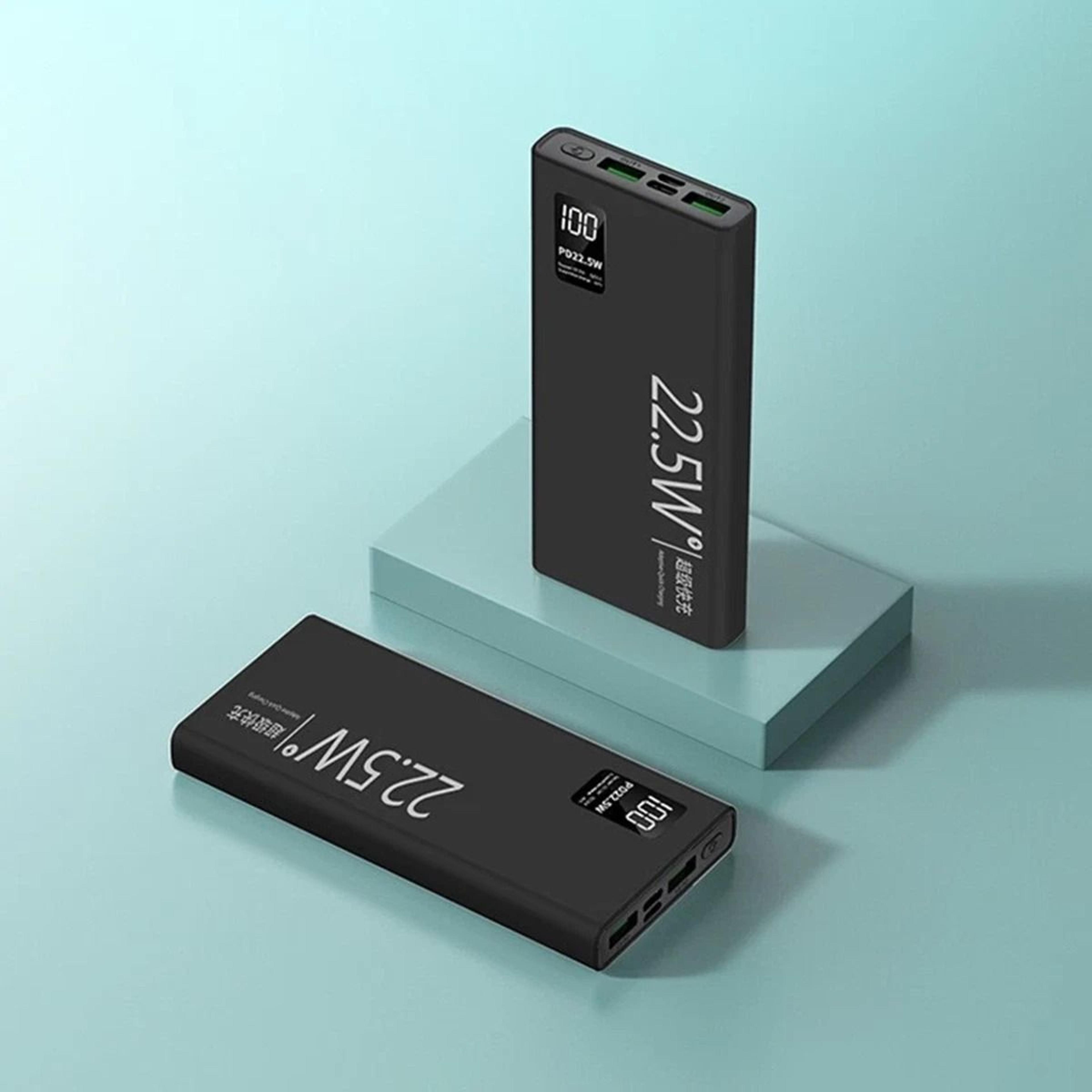 portable power bank with fast charging external battery backup for cell phones