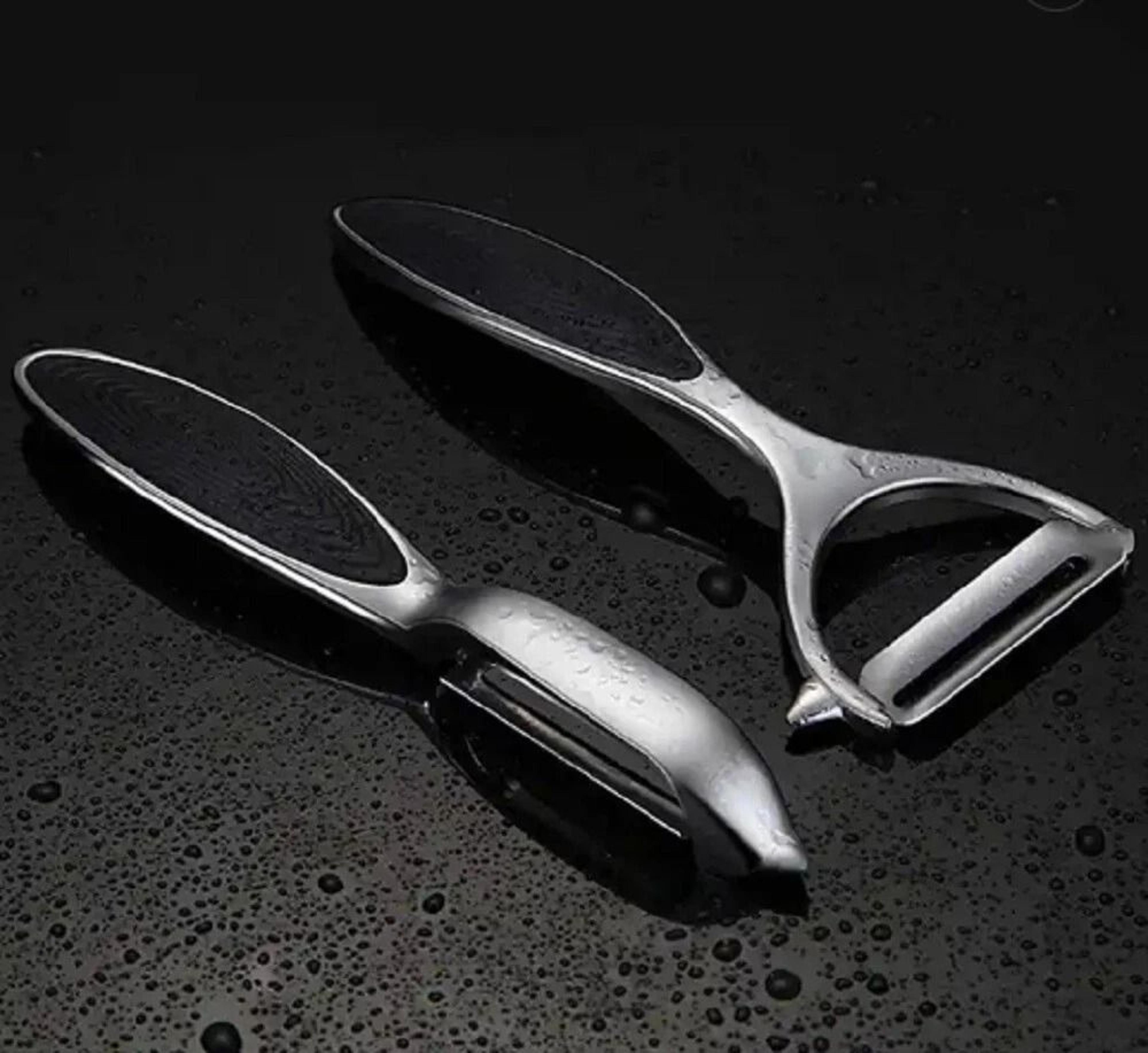 stainless steel vegetable & fruit peeler with non-slip handle potato & carrot peeler set