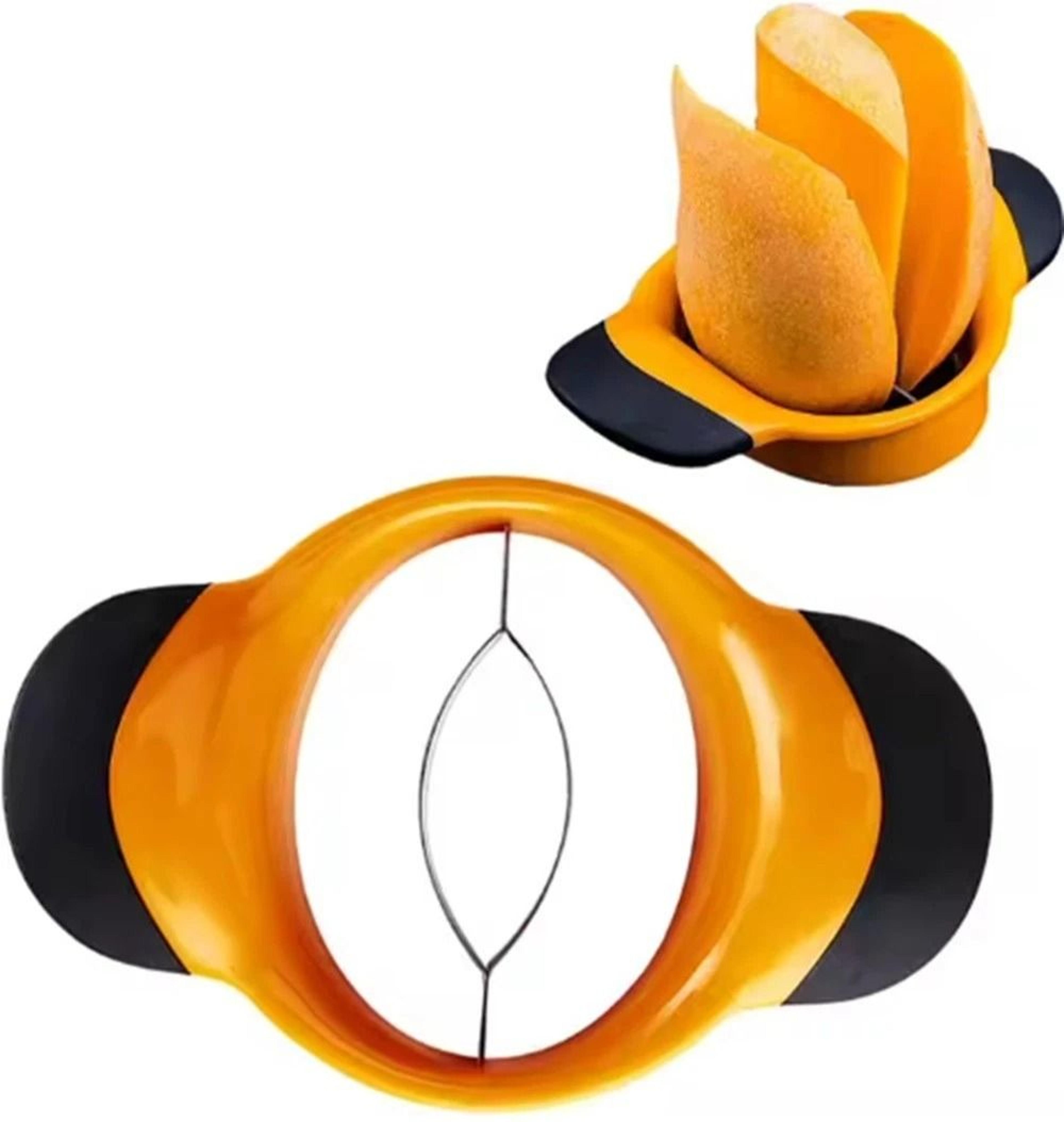ergonomic mango slicer & pitter non slip grip fruit cutter tool