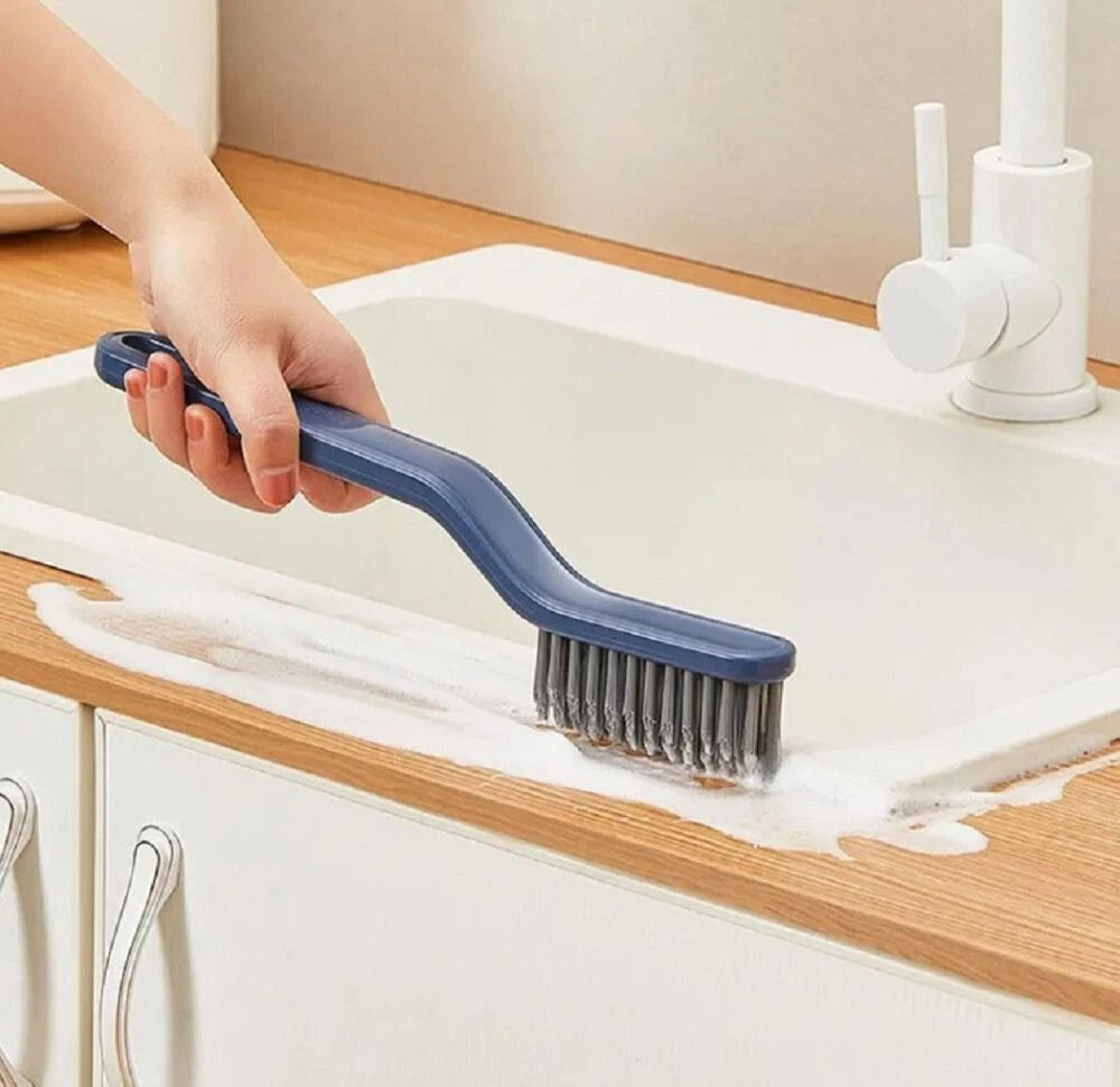2 in 1 grout cleaner tool for floor seam cleaner & corner brush cleaner perfect for kitchen & bath