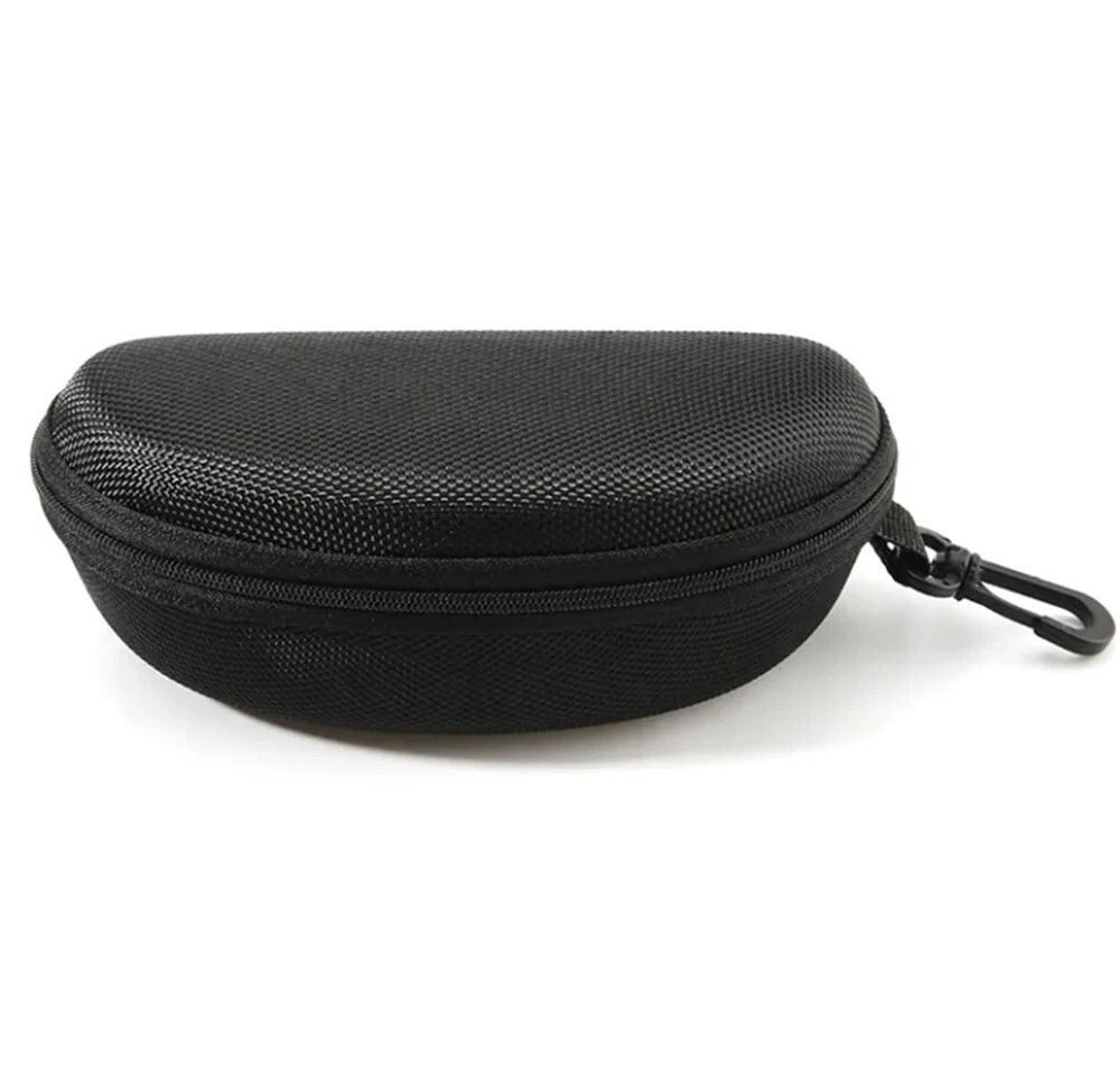 durable black zippered eyeglasses case hard safety glasses carry box for protection