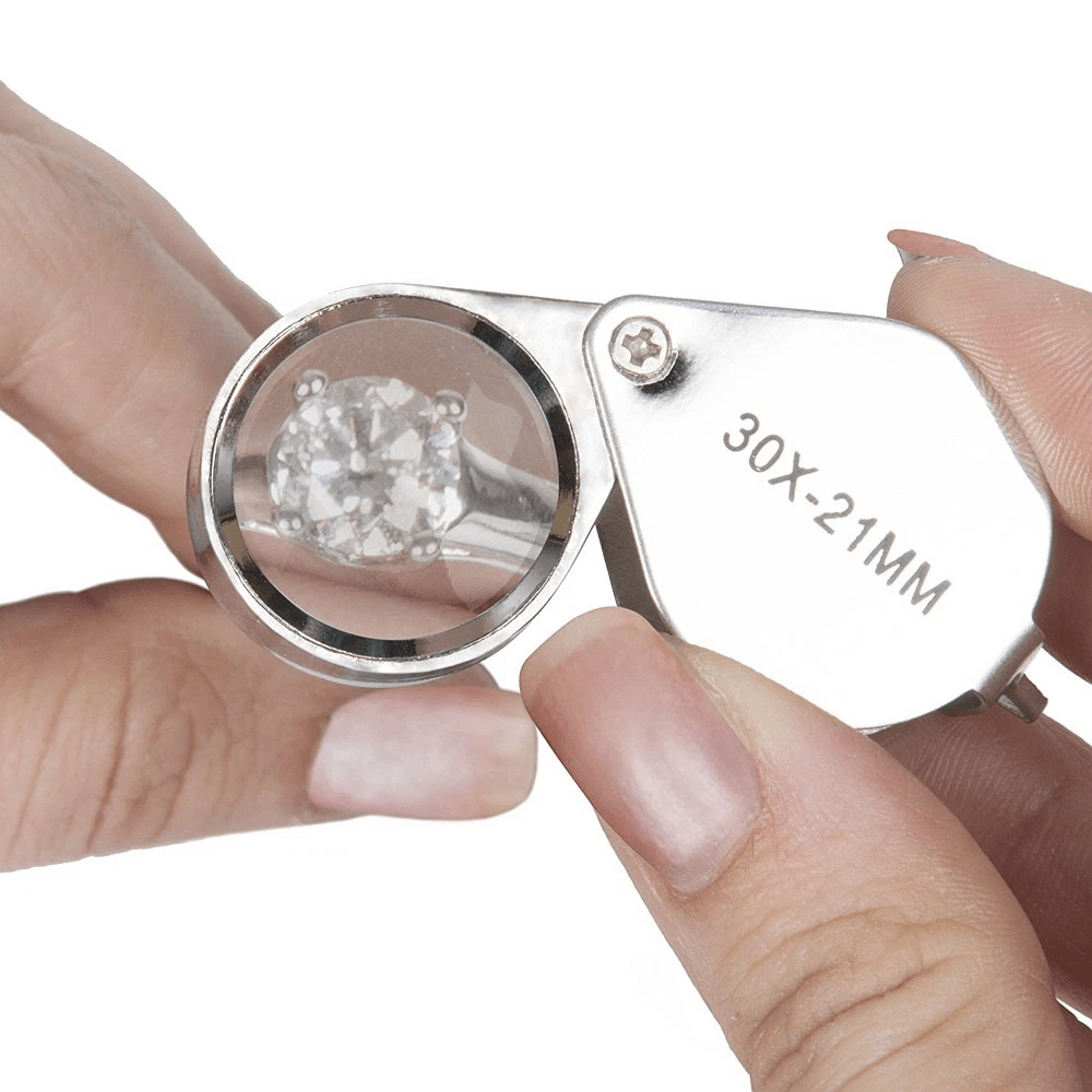 30x jeweler magnifying loupe ideal for coins, stamps, and gems