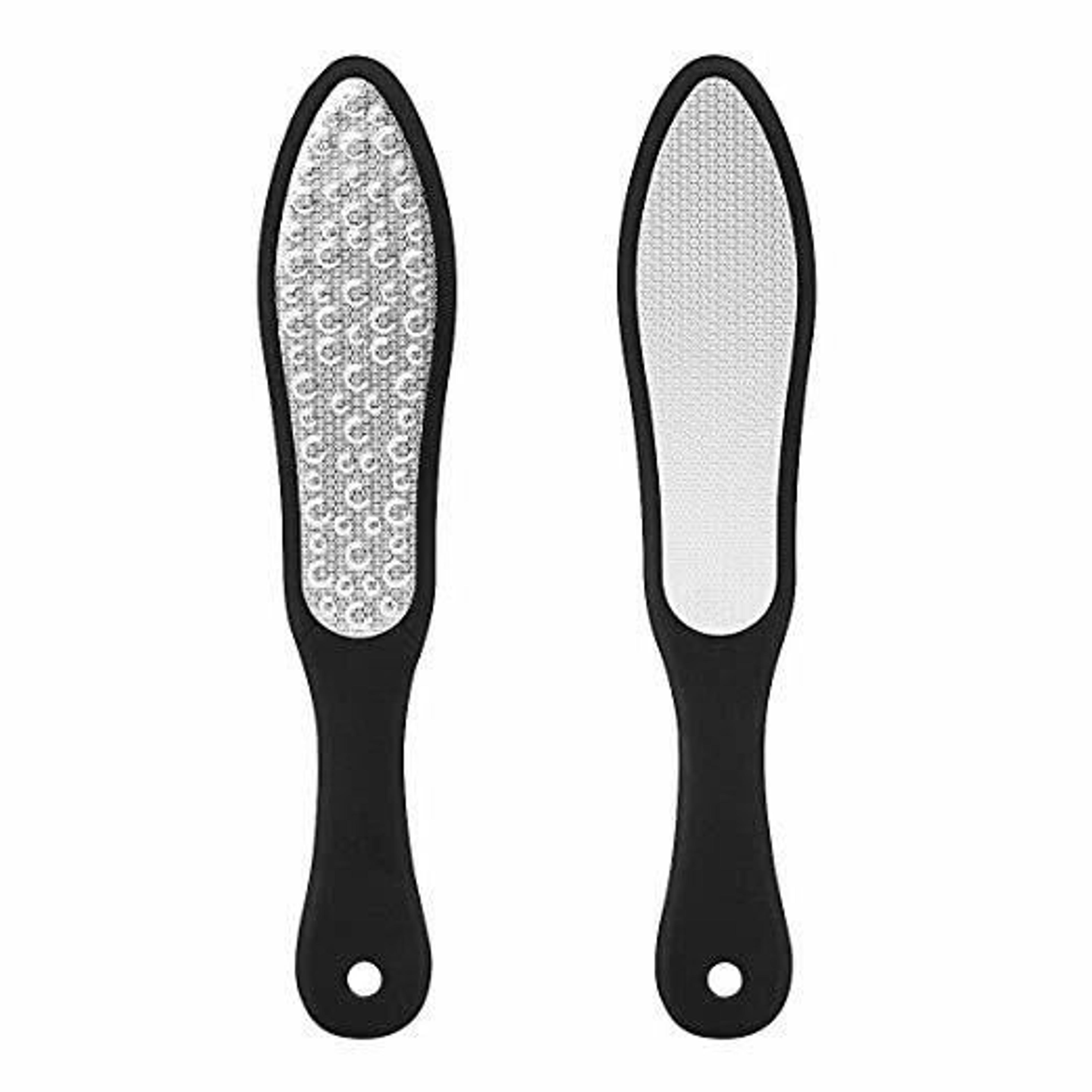 dual grit foot rasp file coarse & fine callus remover for smooth heels & hard skin