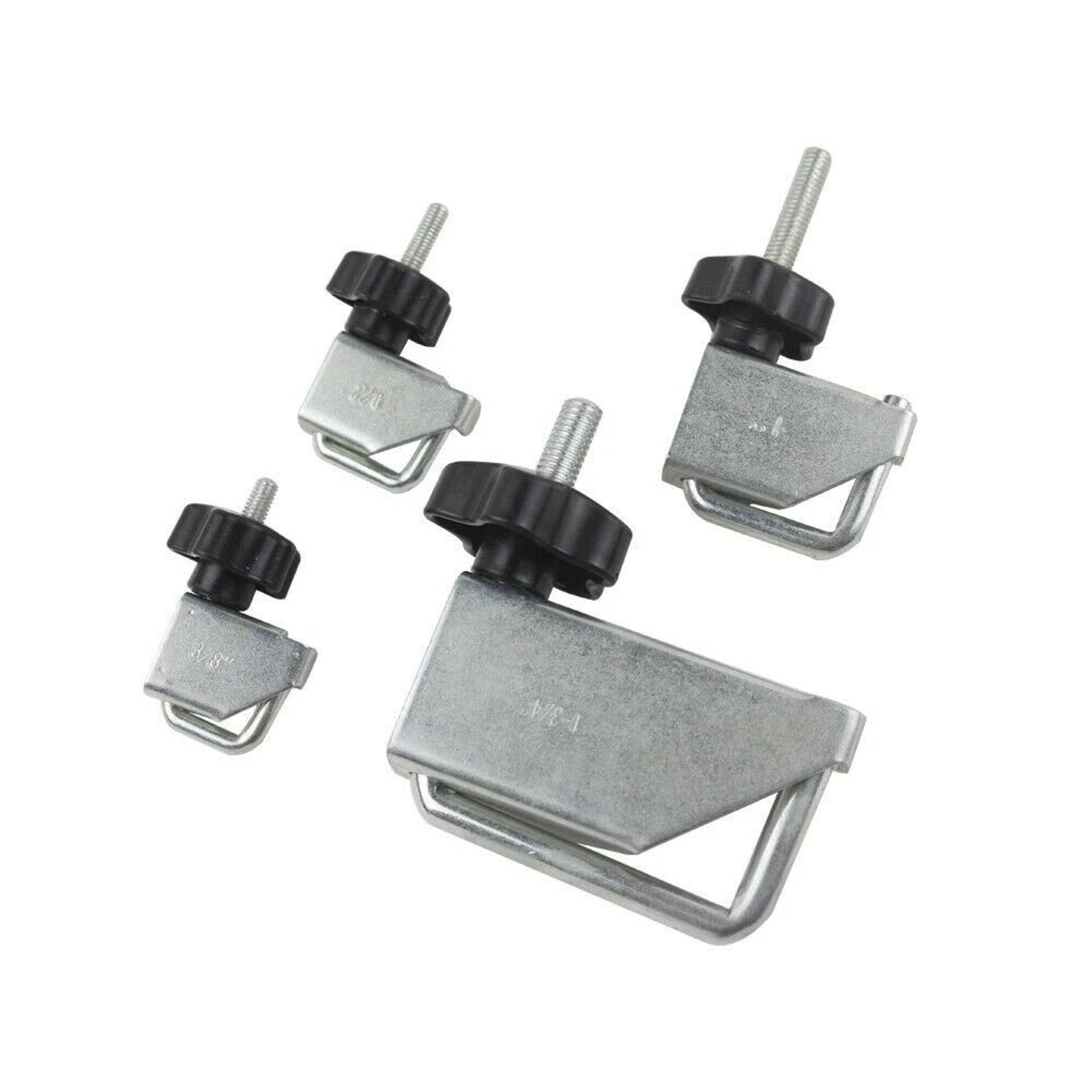 fluid line clamp set for fuel, vacuum and radiator hoses