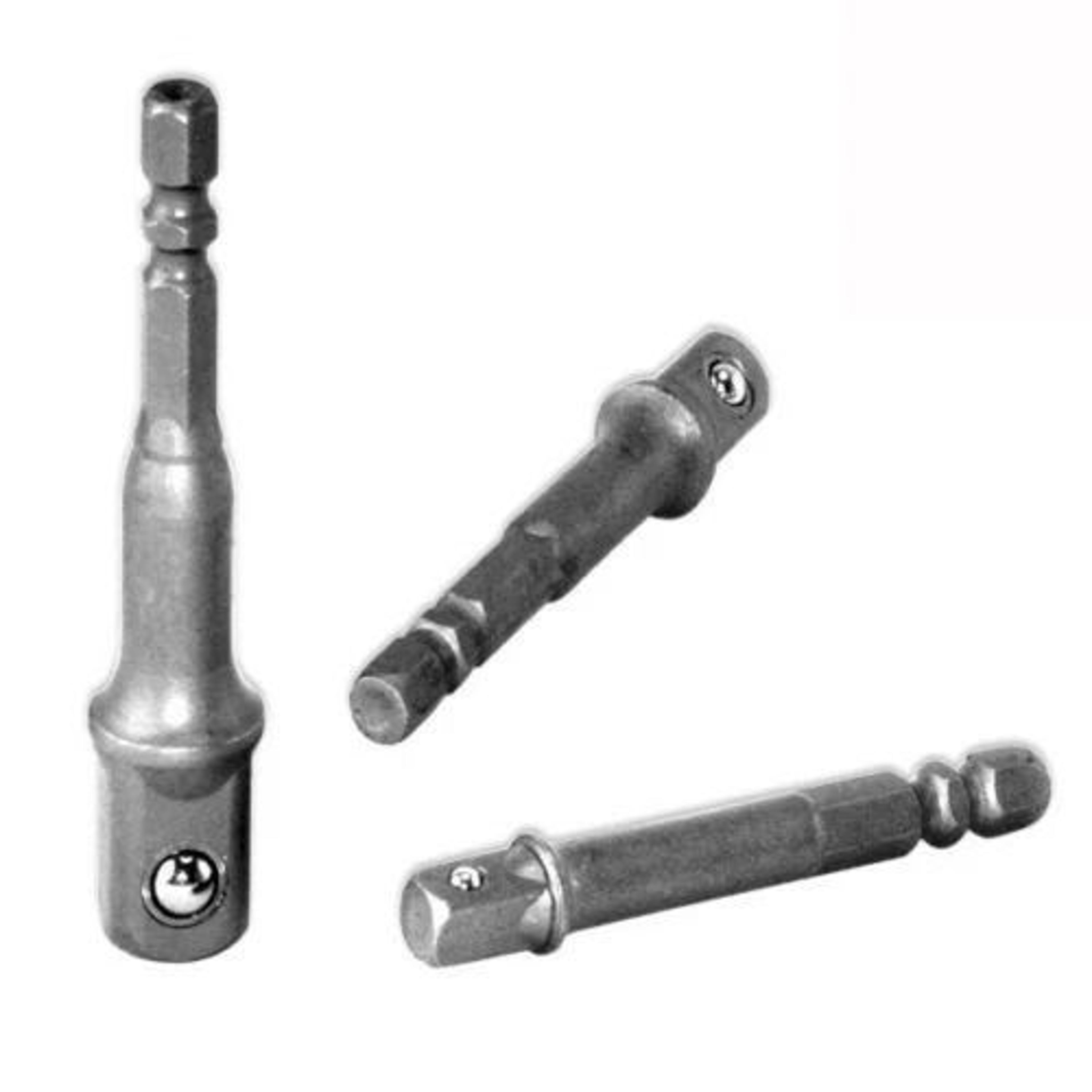 drill socket adapter set with drive nut driver extensions
