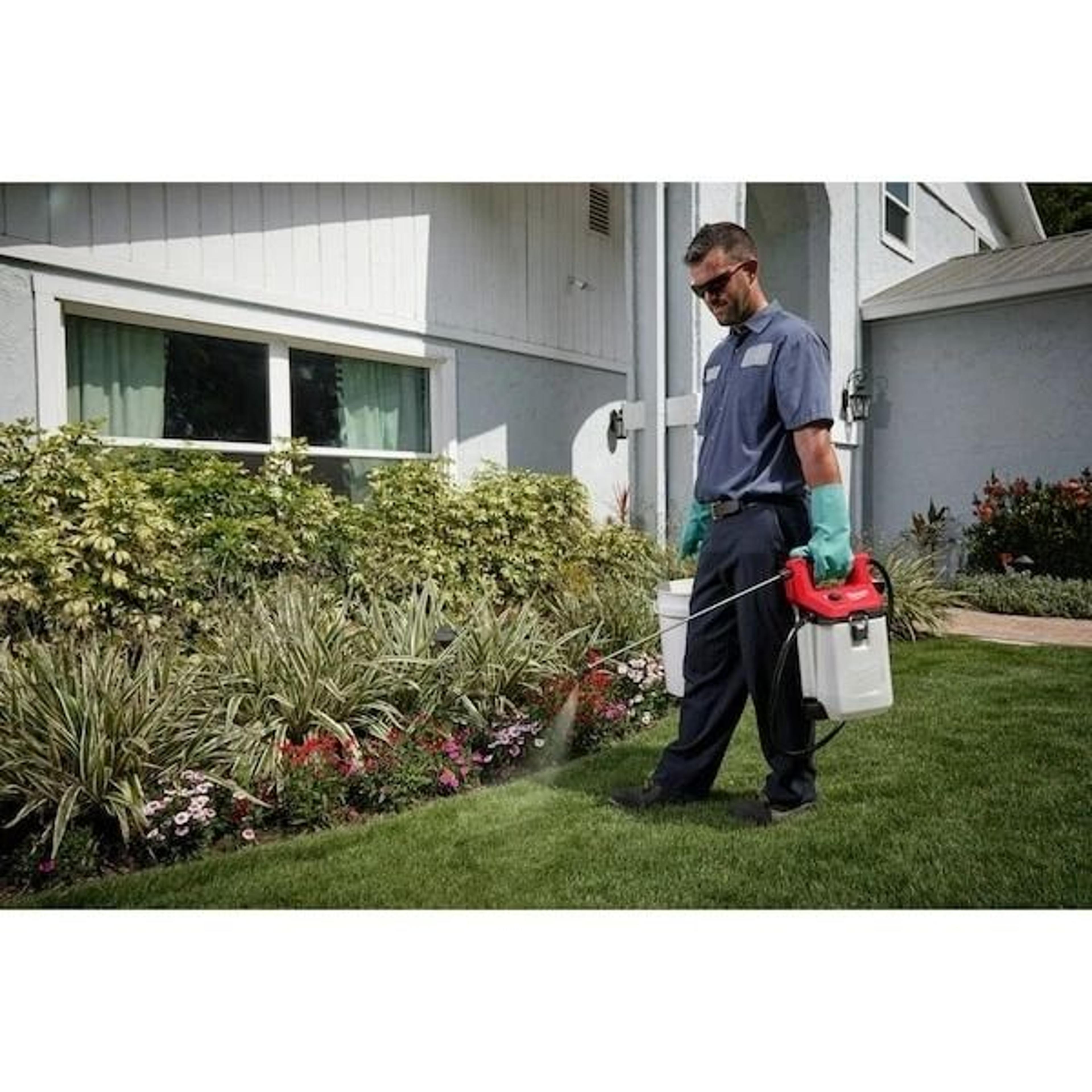 2 gallon handheld garden sprayer with hose portable pressure pump sprayer