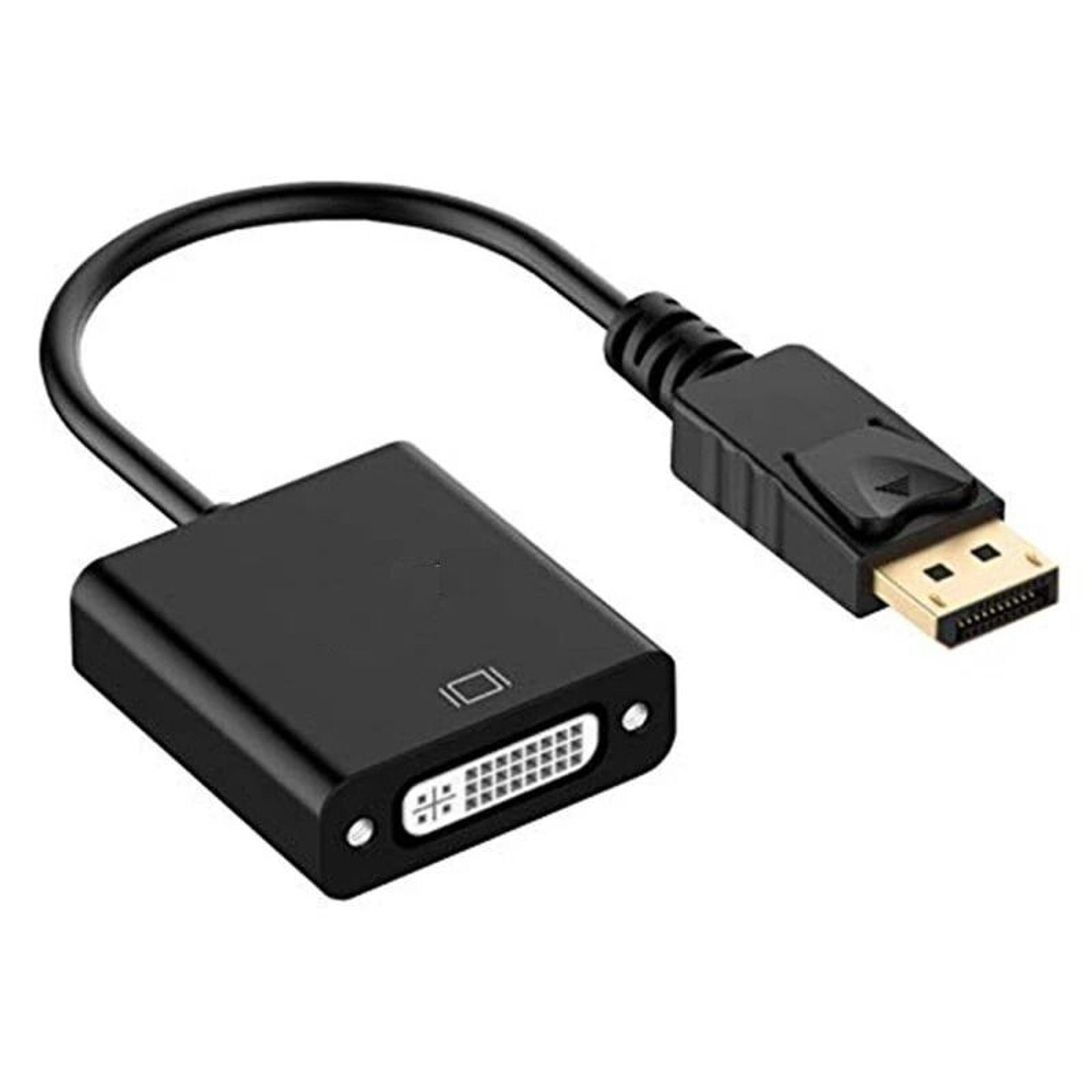 displayport to dvi adapter cable, dp to dvi converter for laptop pc monitor