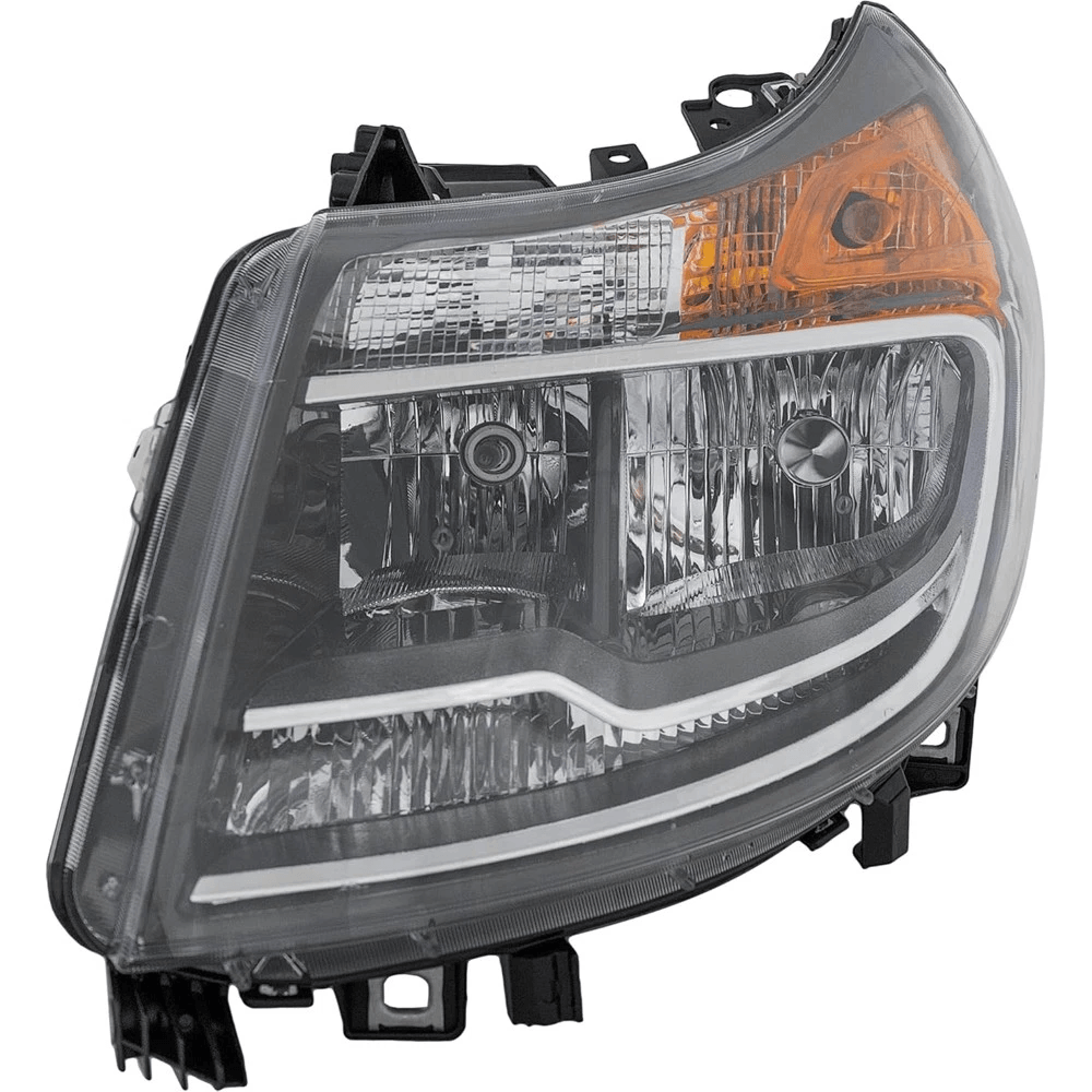 ram driver side headlight with drl halogen left assembly