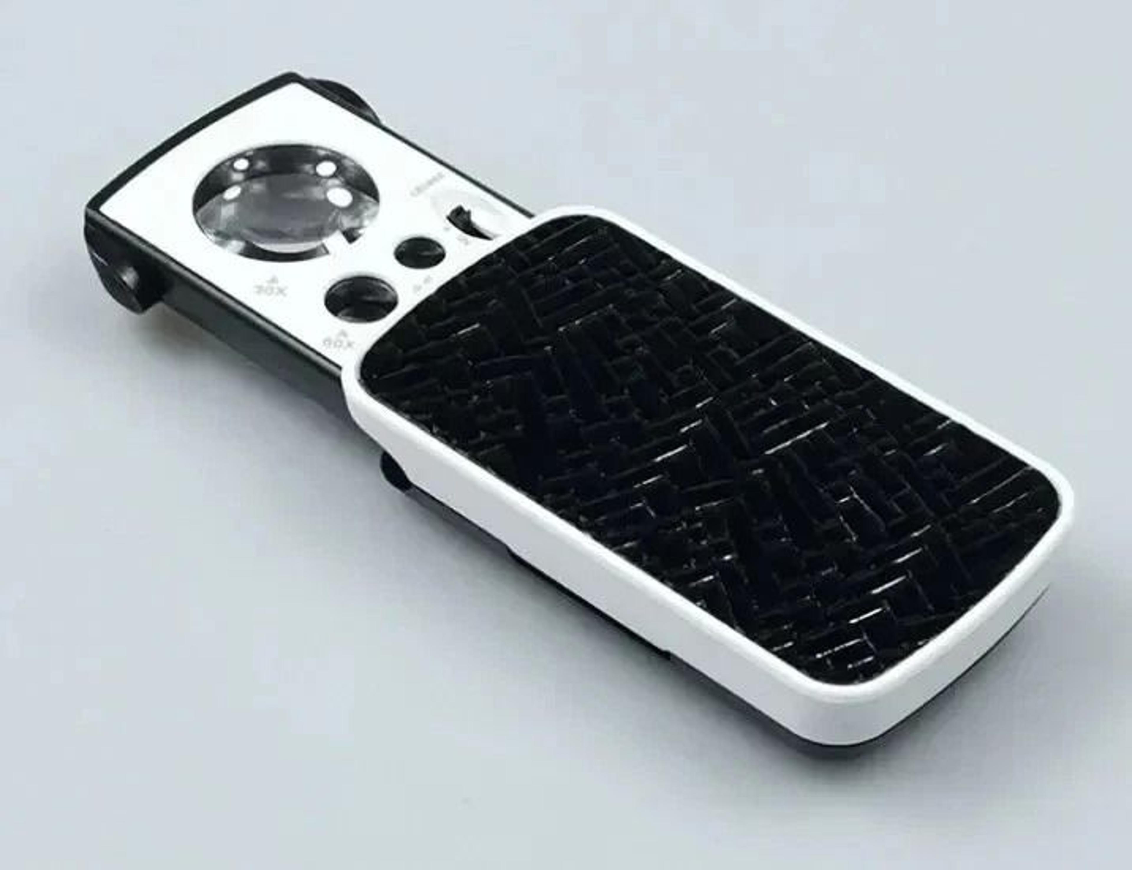 30x 90x jewelers loupe lighted magnifier with uv for jewelry and gem inspection
