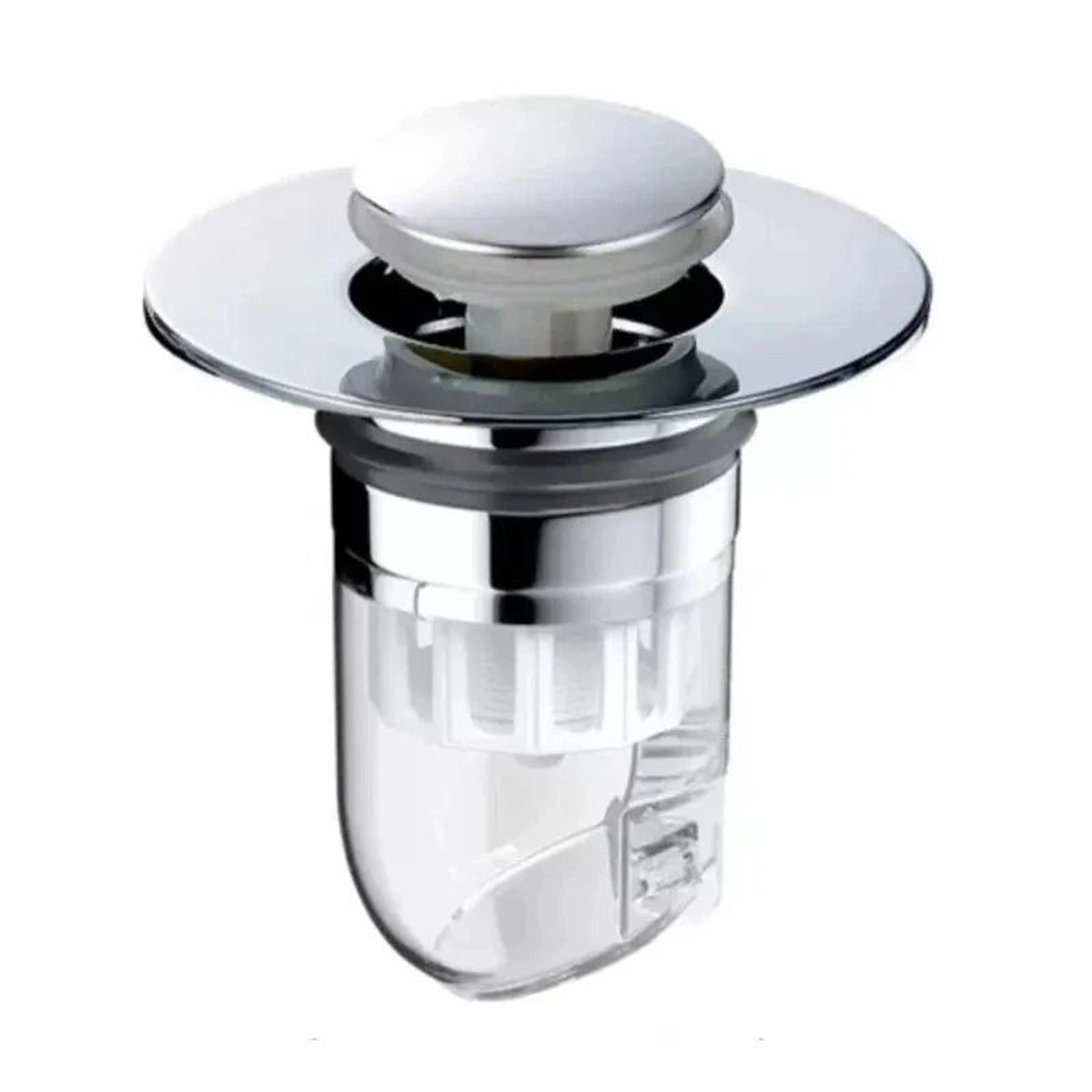 universal bathroom sink stopper with hair catcher pop up drain filter