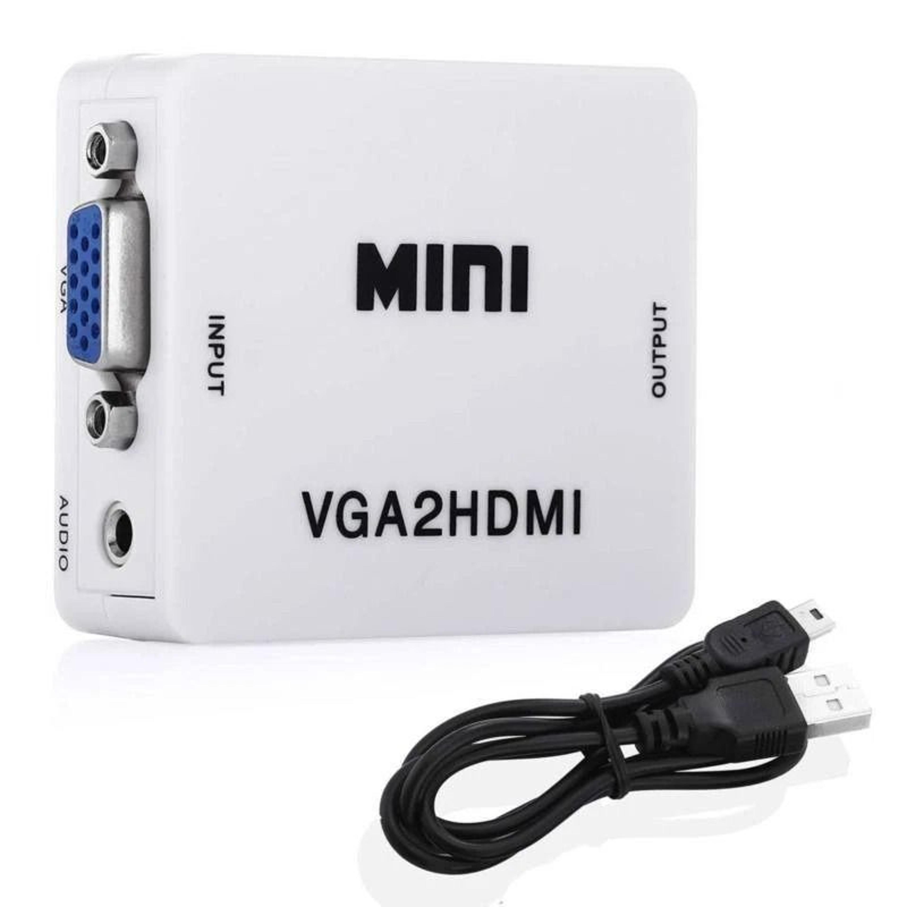 vga to hdmi converter box with audio for pc laptop to tv monitor