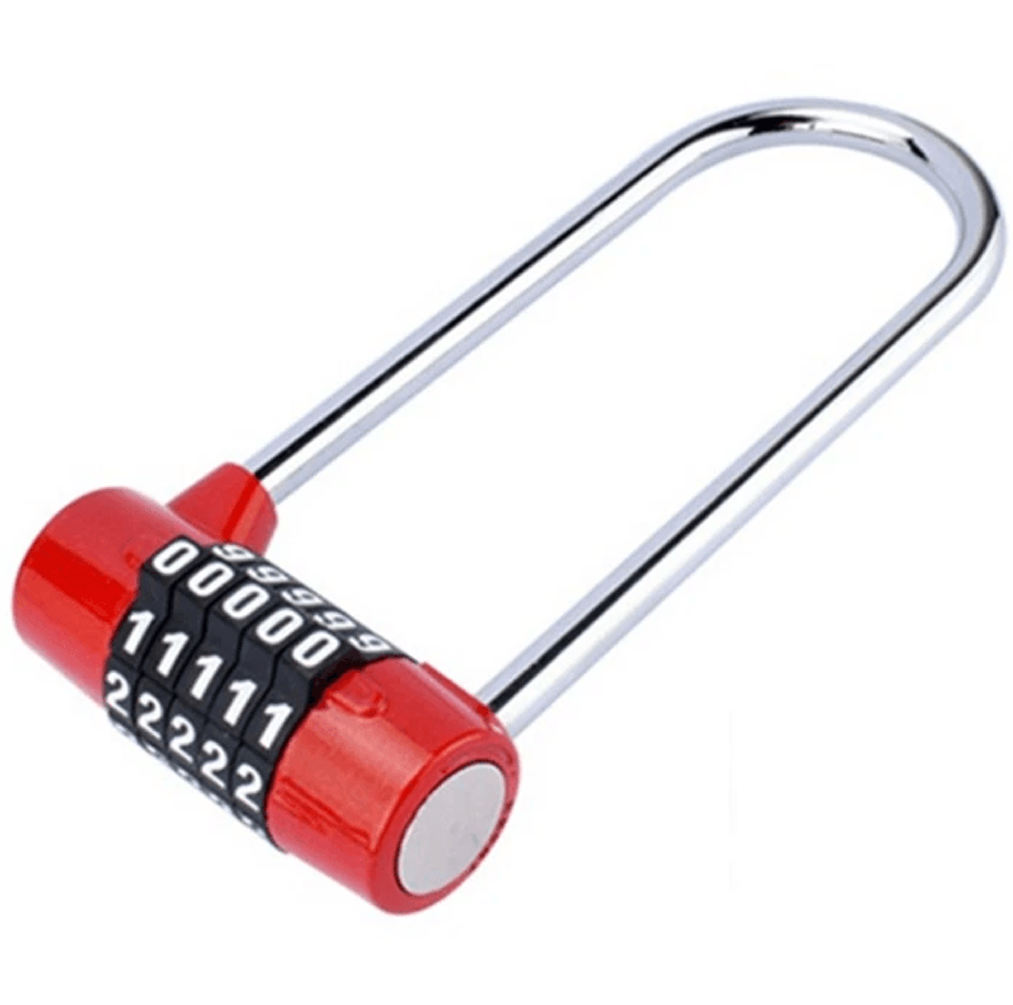 5 digit combination lock with long shackle zinc alloy resettable cabinet door padlock