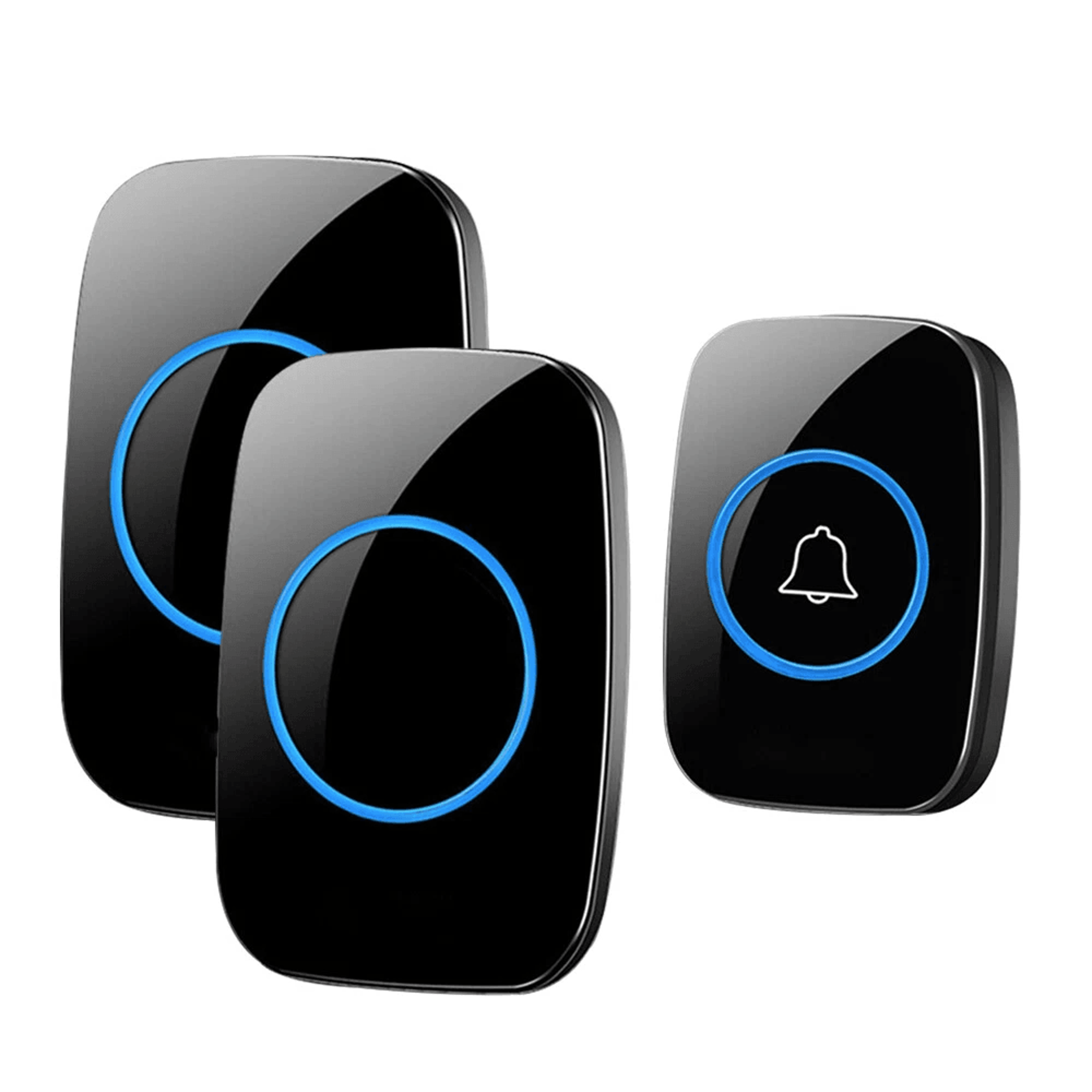 long range wireless doorbell with plug in receivers waterproof chimes