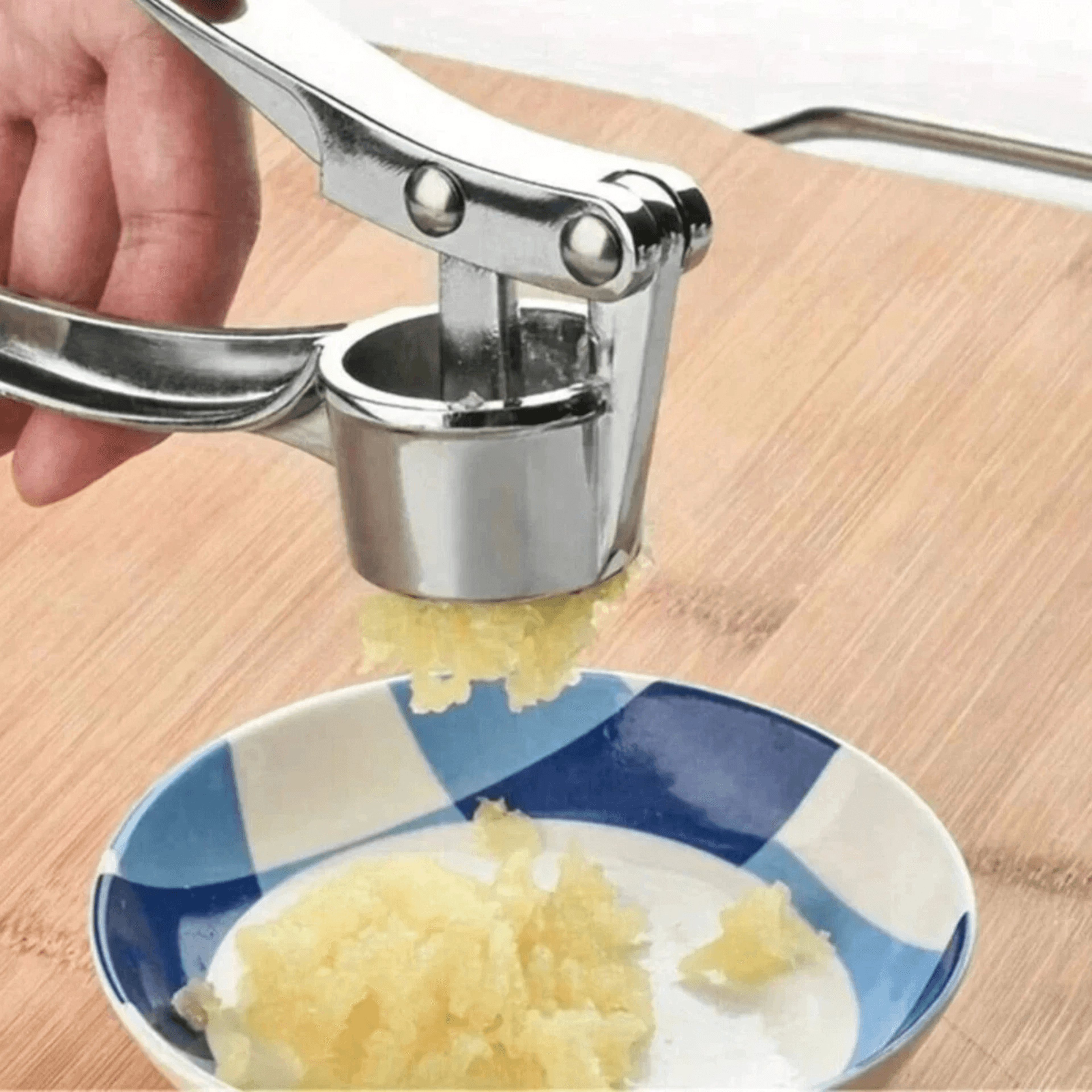 stainless steel garlic press crusher manual garlic mincer tool
