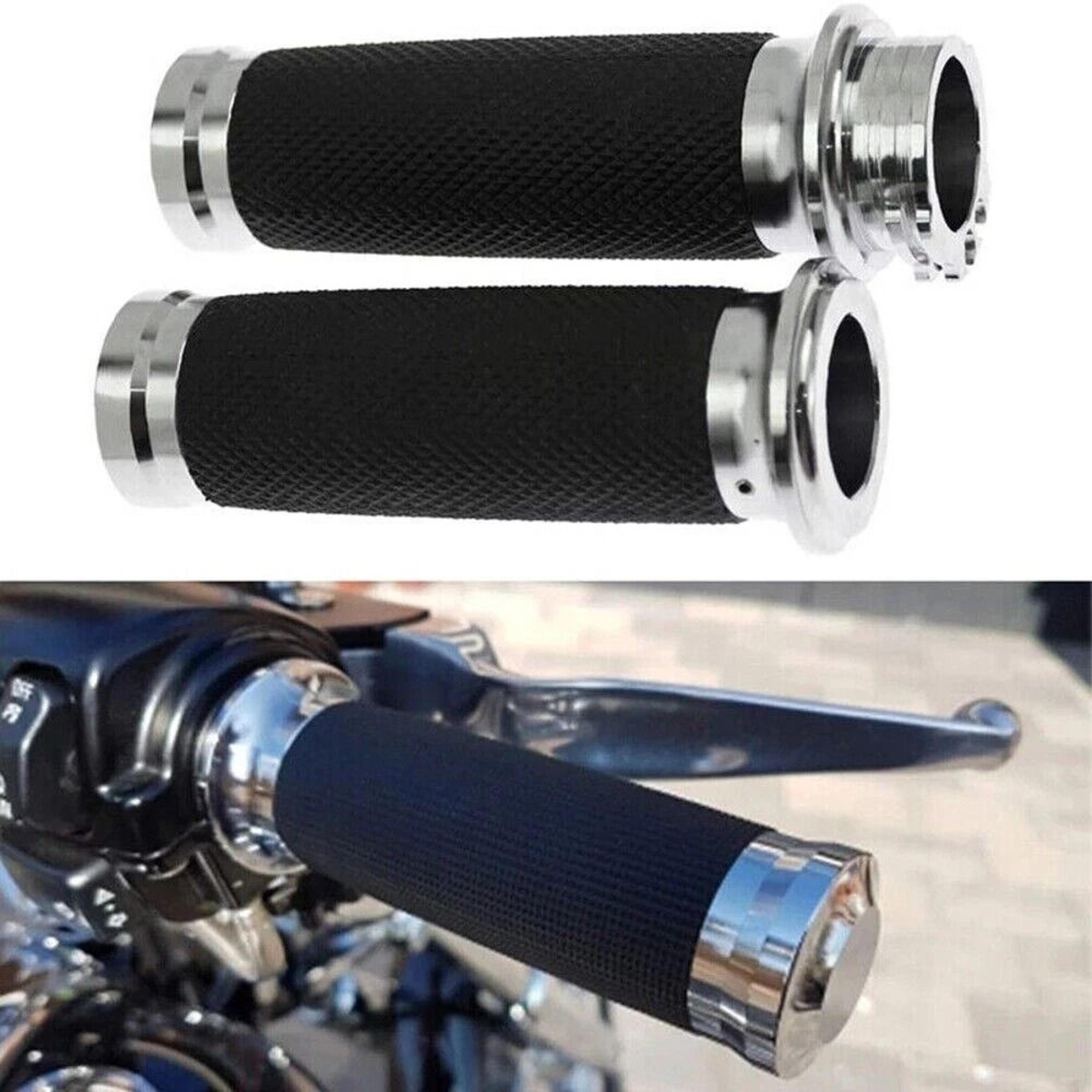 motorcycle handle bar hand grips for harley-davidson road king softail custom premium comfort & durability