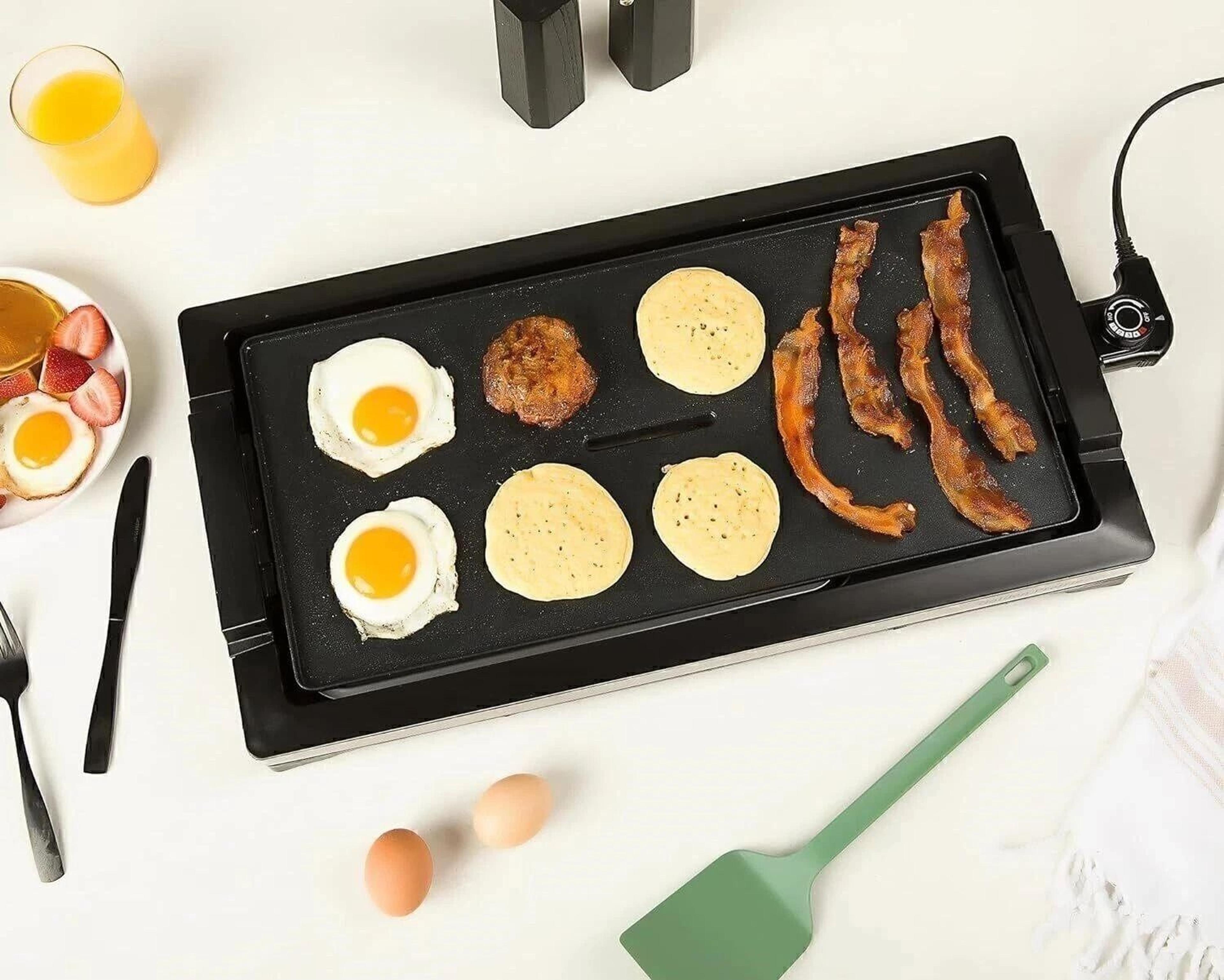 smokeless indoor electric griddle grill