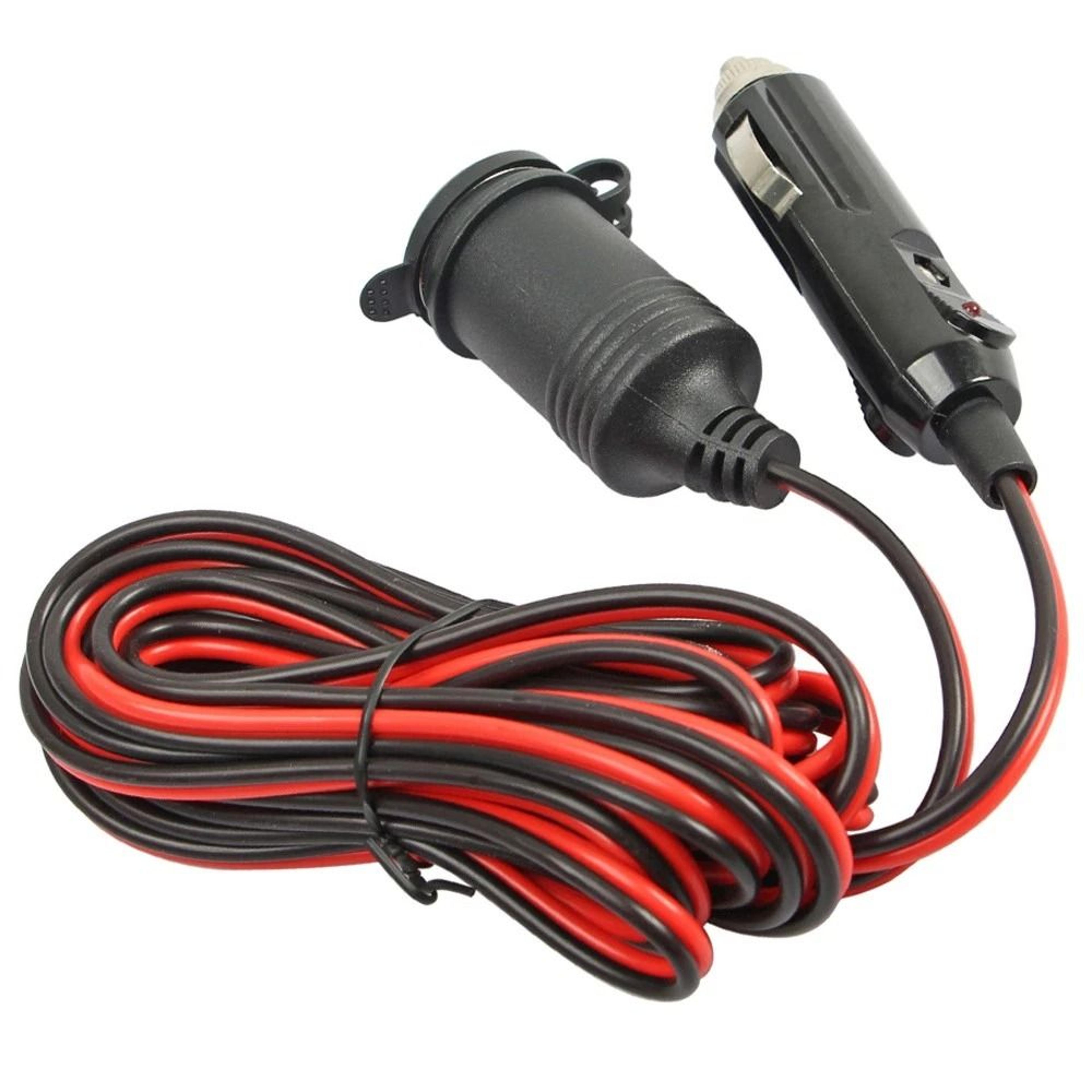 cigarette lighter extension cord heavy duty car power adapter