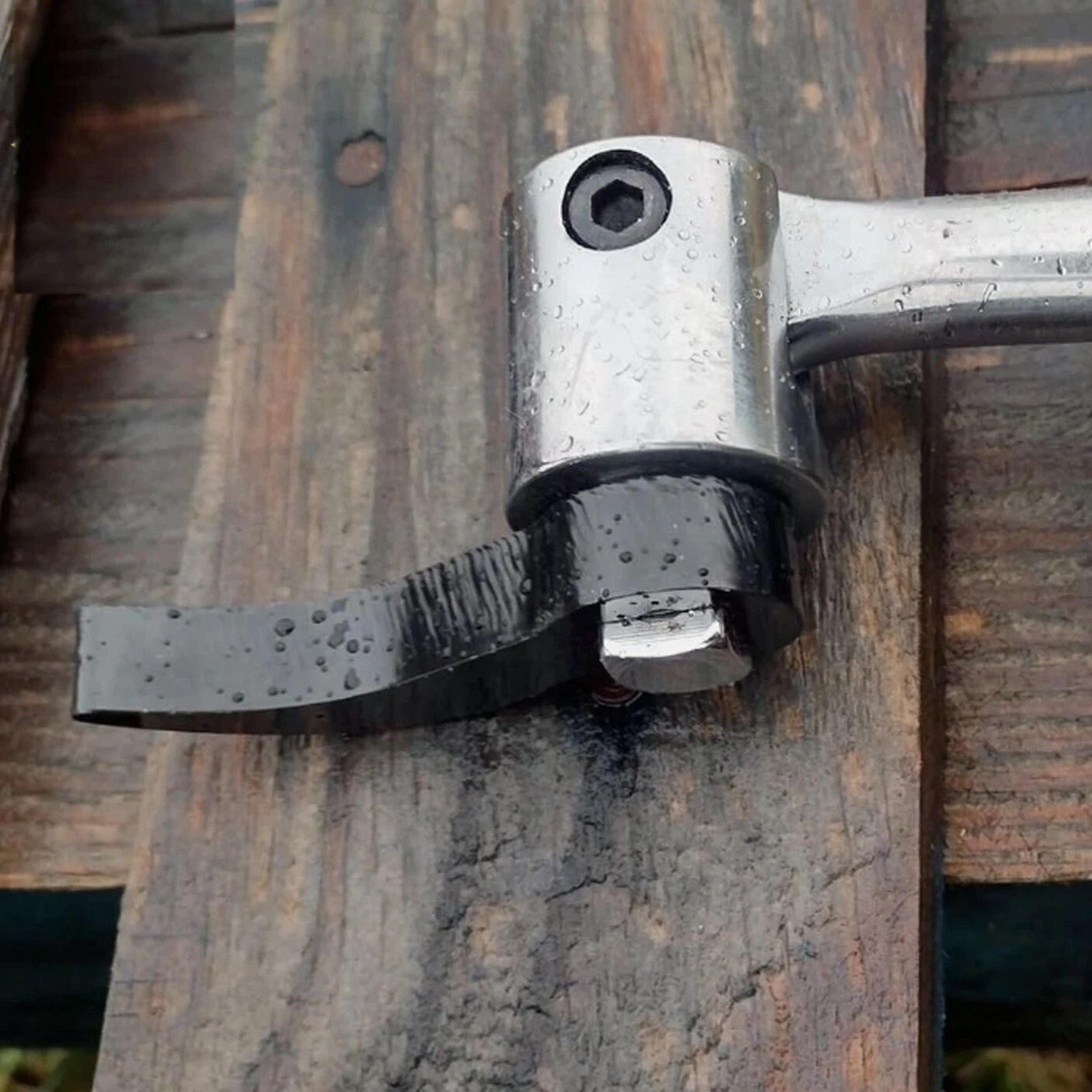pry bar wrench adapter head for half shaft removal