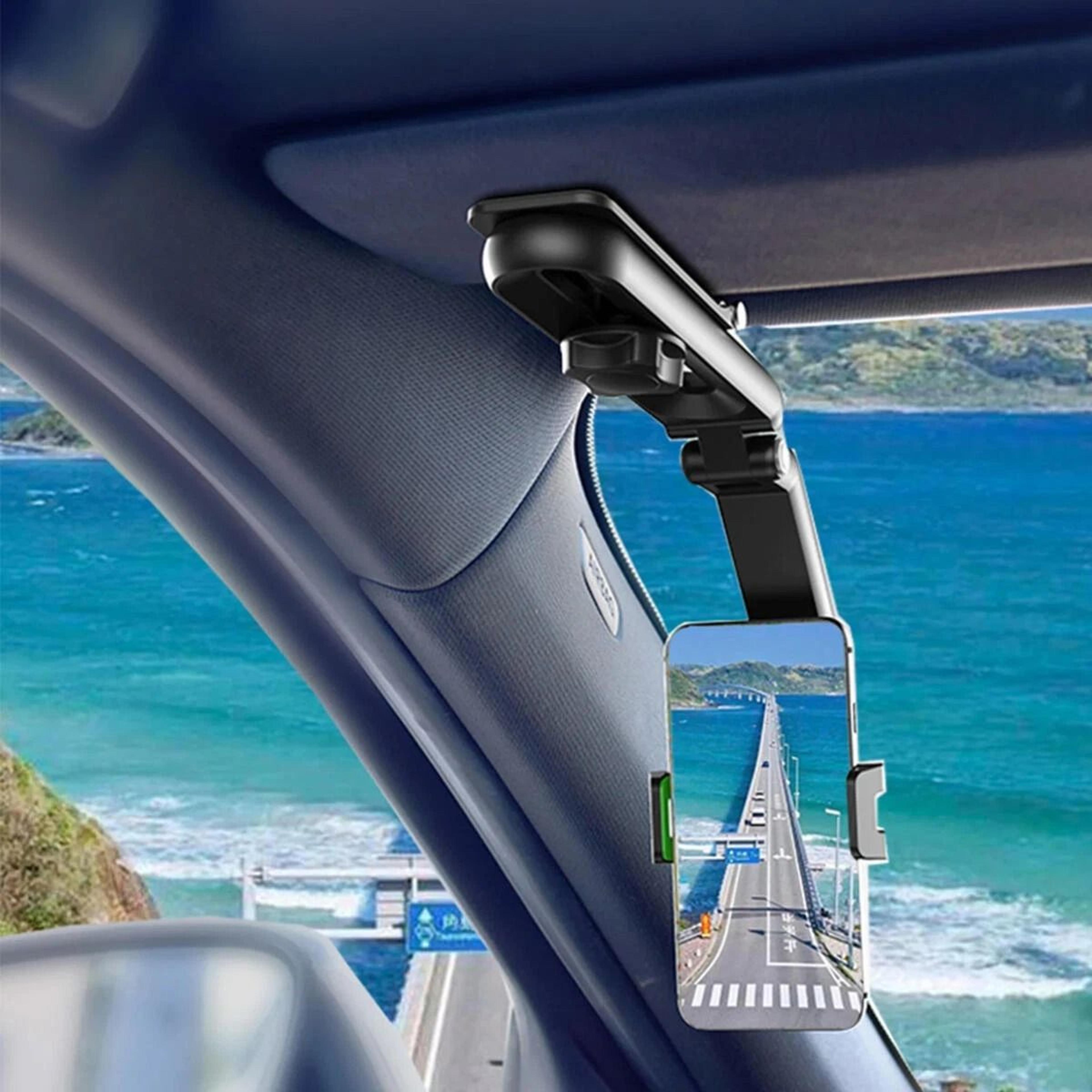 rotating sun visor car phone holder retractable universal mount