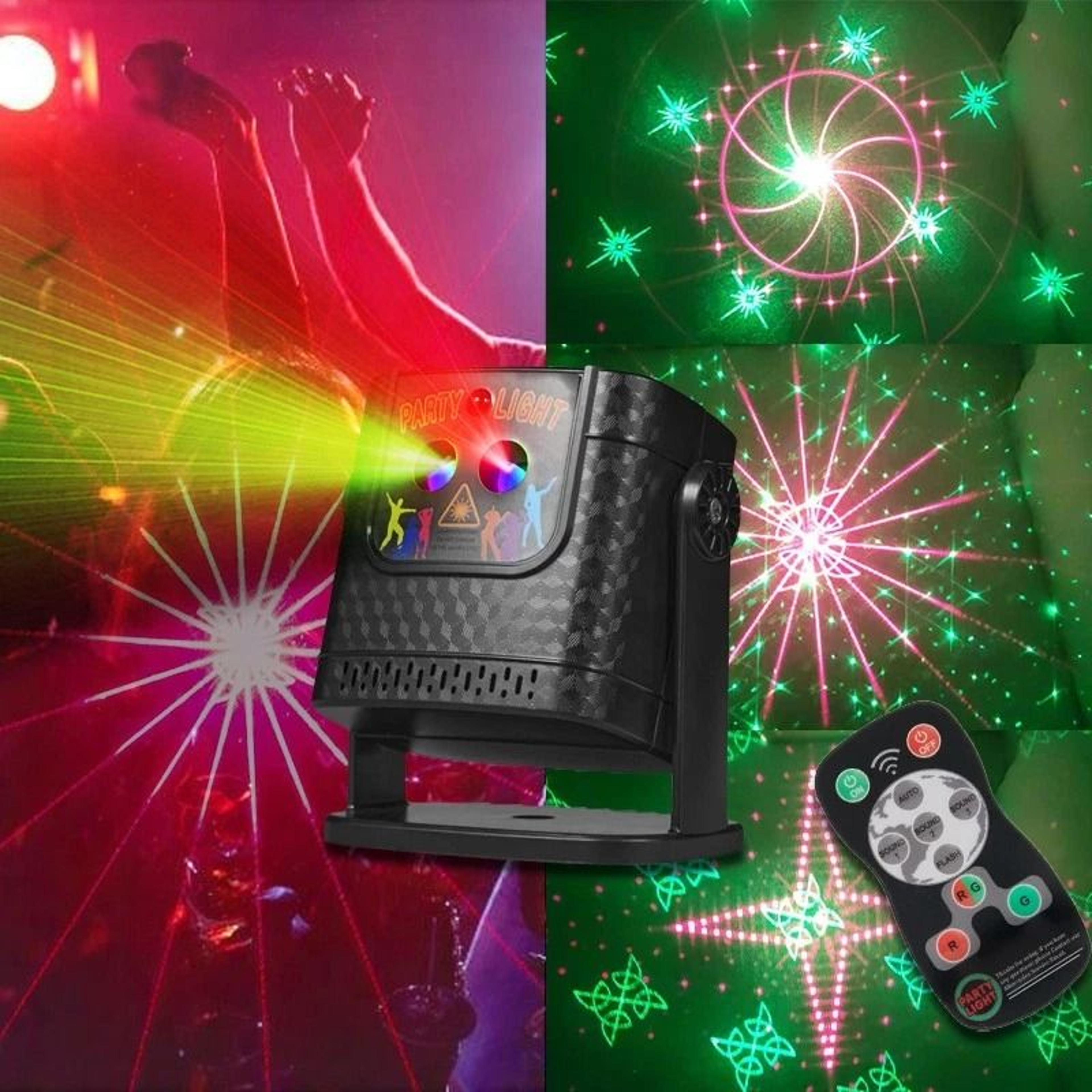 60 pattern rgb led laser projector dj disco party light