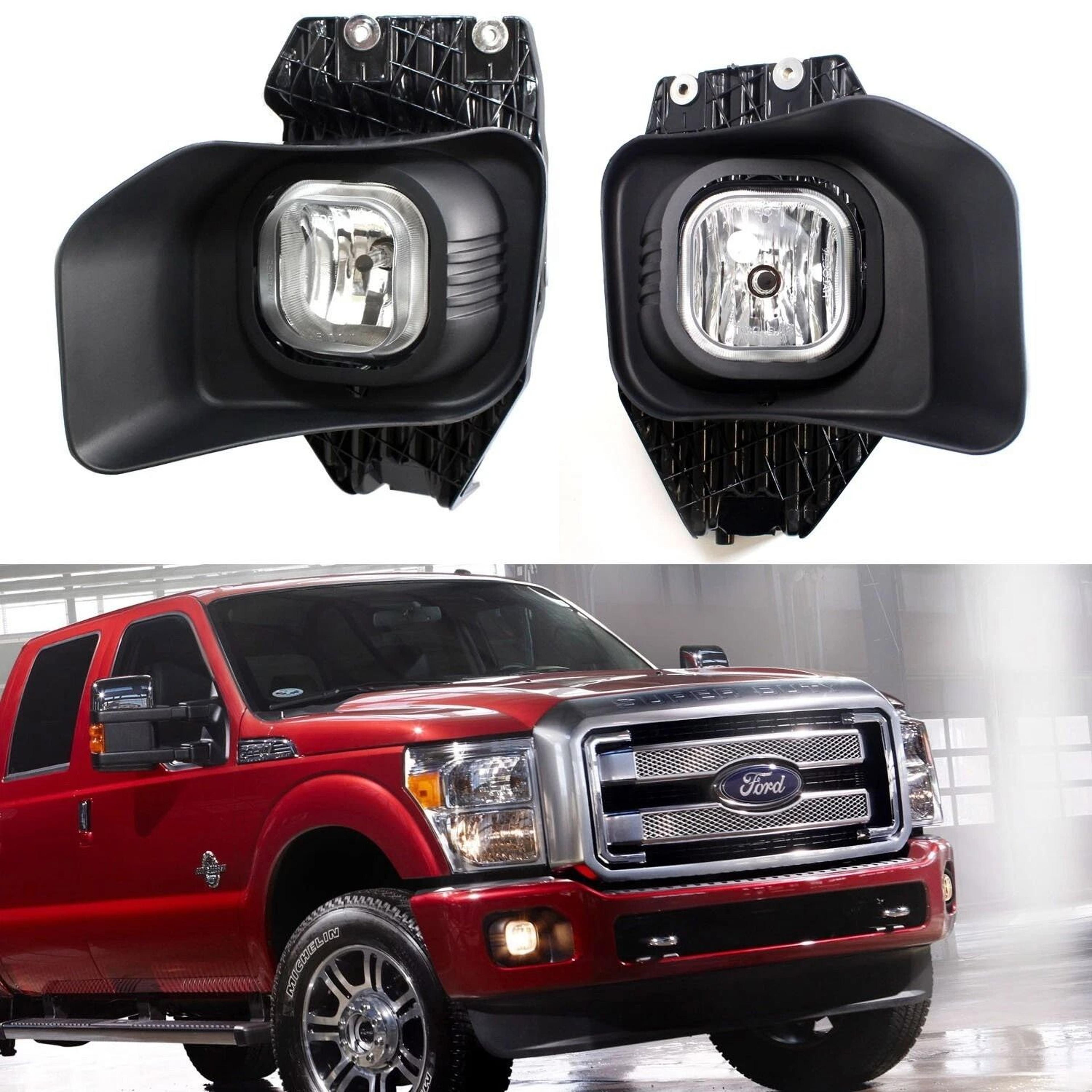complete clear lens fog light kit for ford super duty