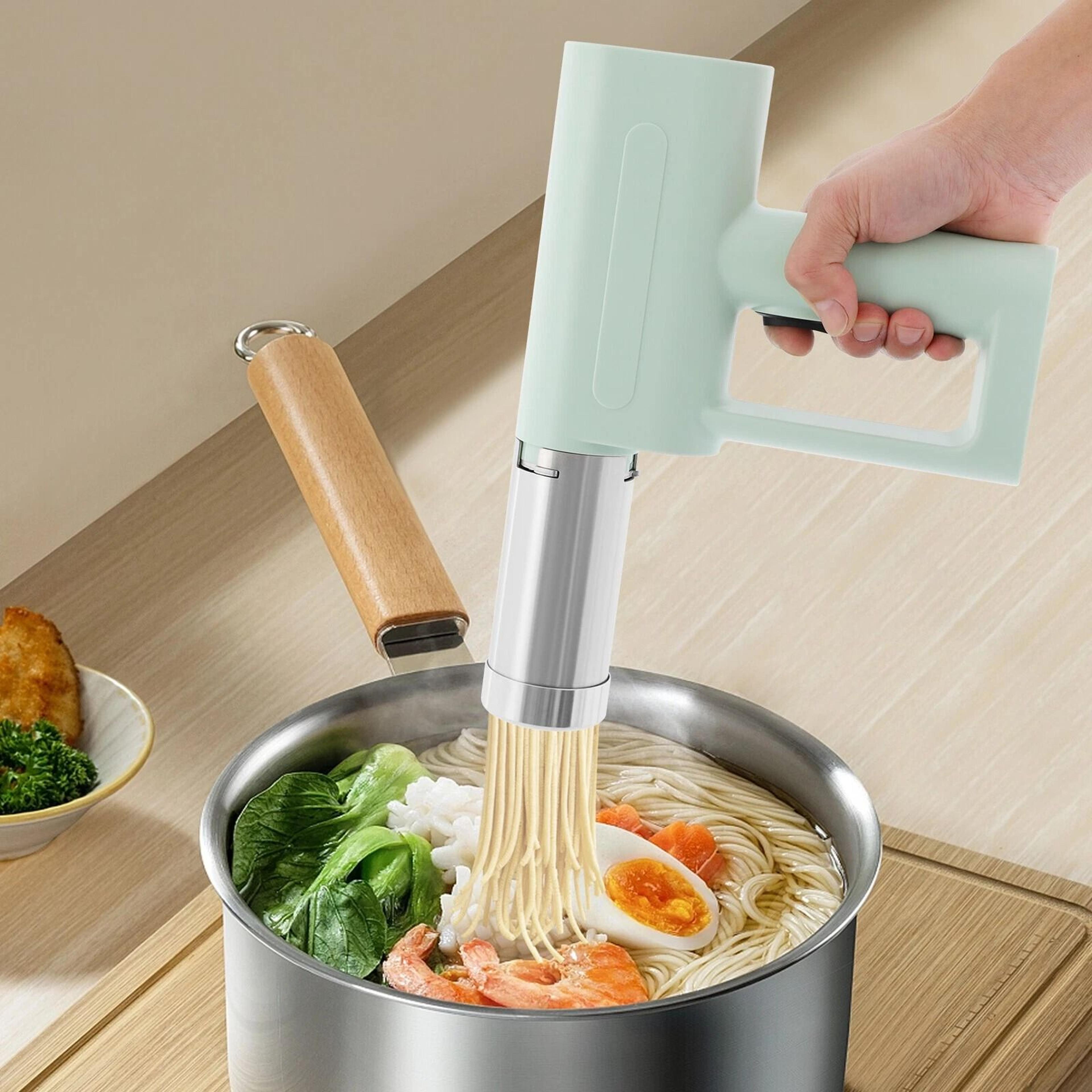 5 in 1 electric pasta maker machine portable handheld kitchen pasta maker for fresh, homemade pasta