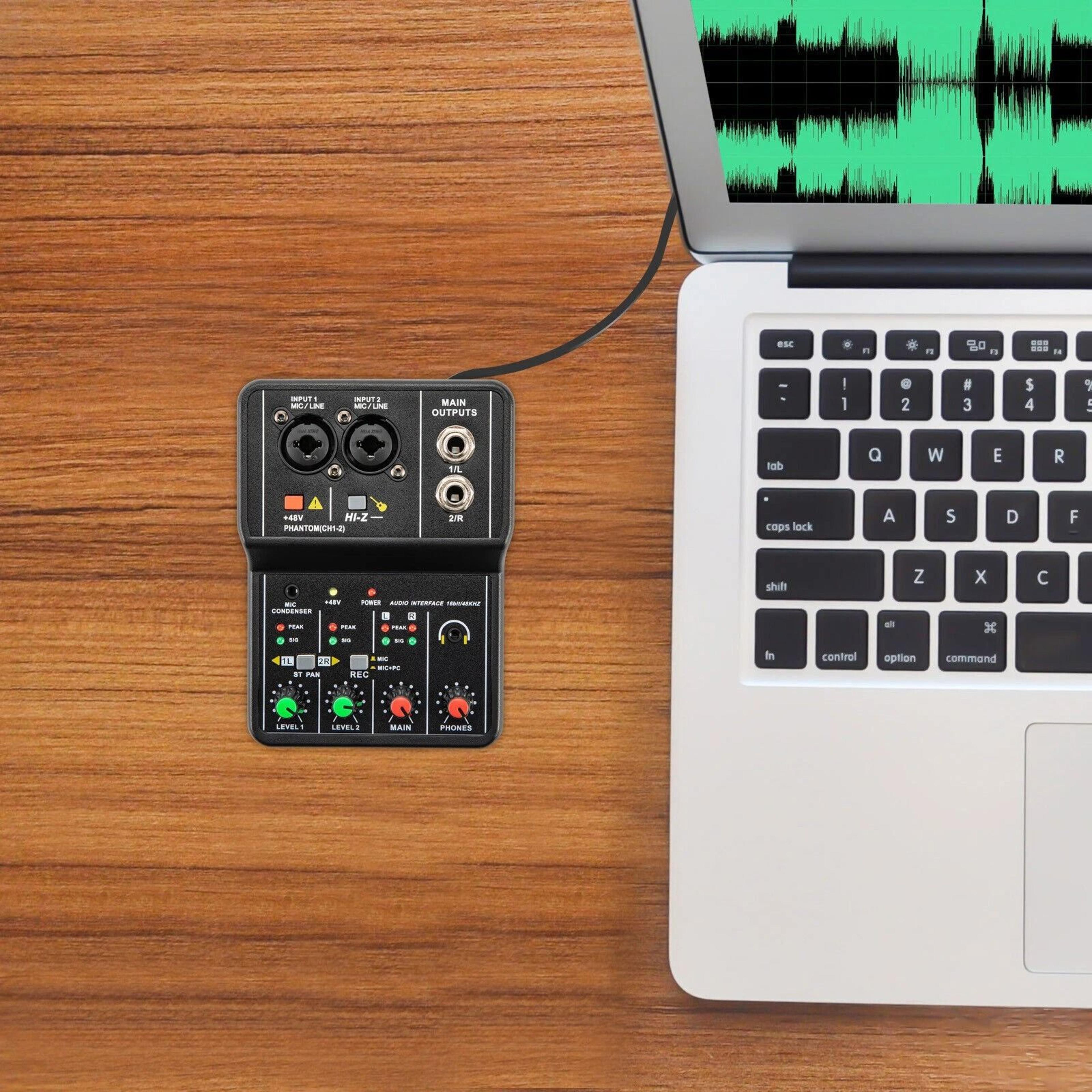 studio ready channel usb audio mixer live sound & recording interface