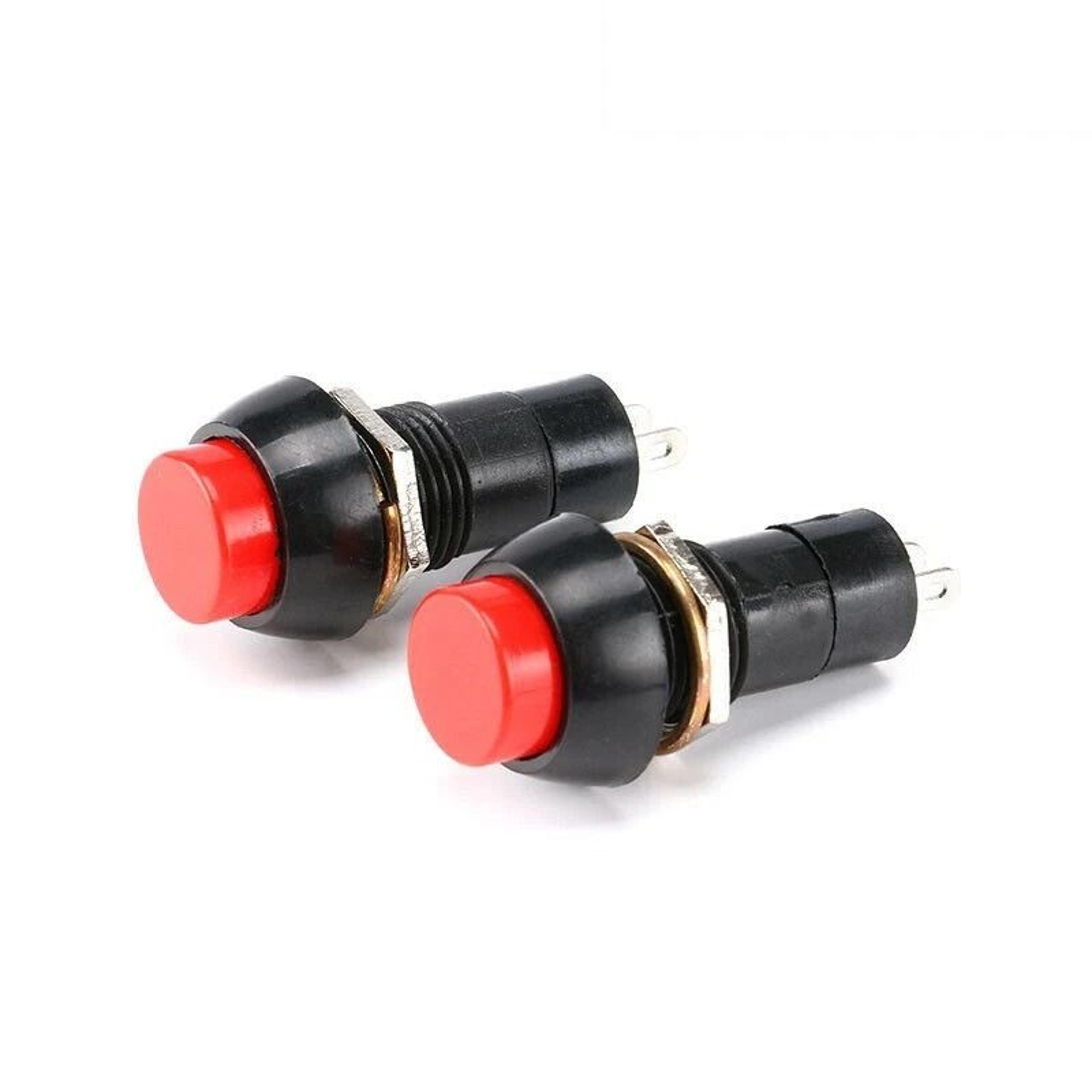 red momentary push button switches for car/truck reset