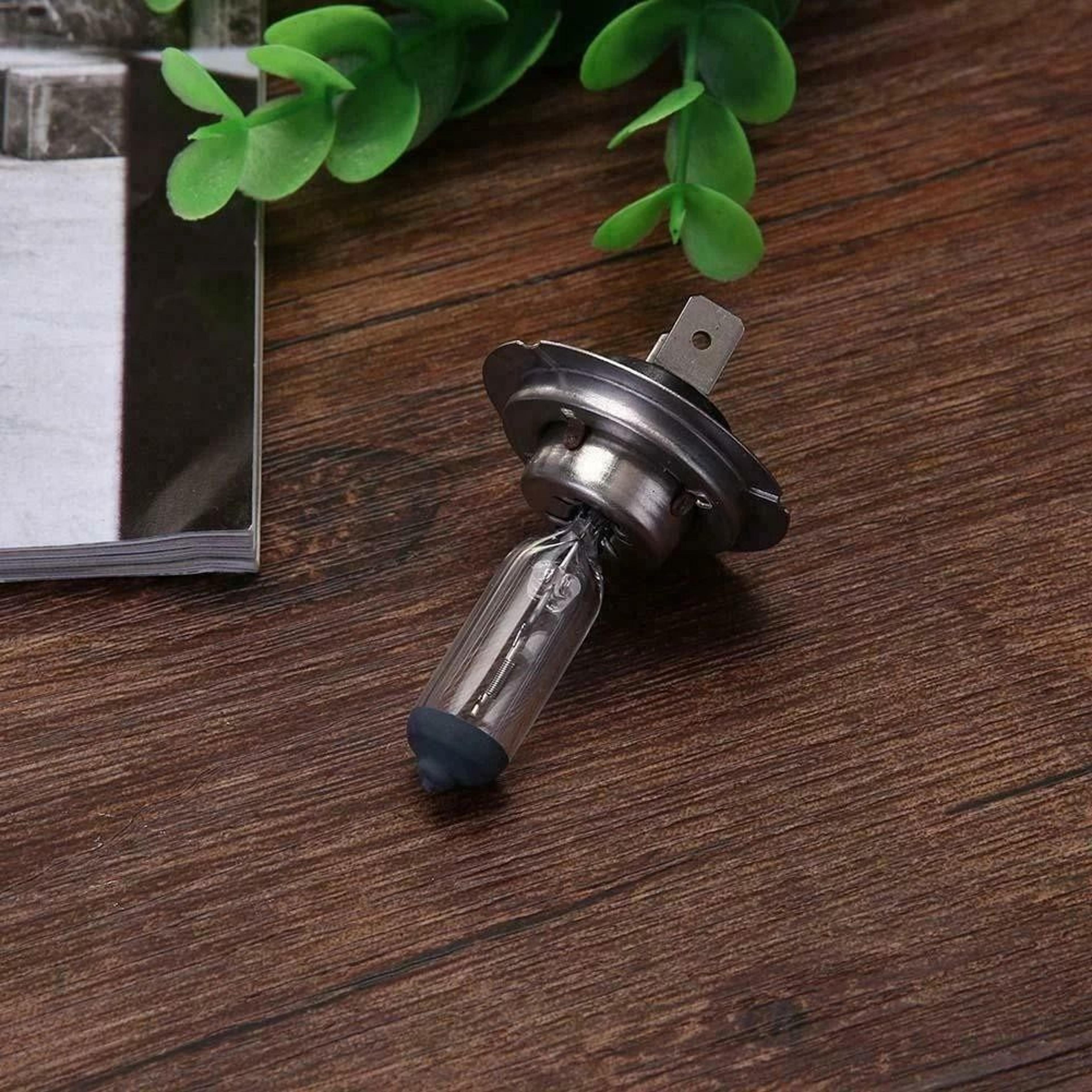 h7 halogen bulbs clear glass headlight and fog light pair