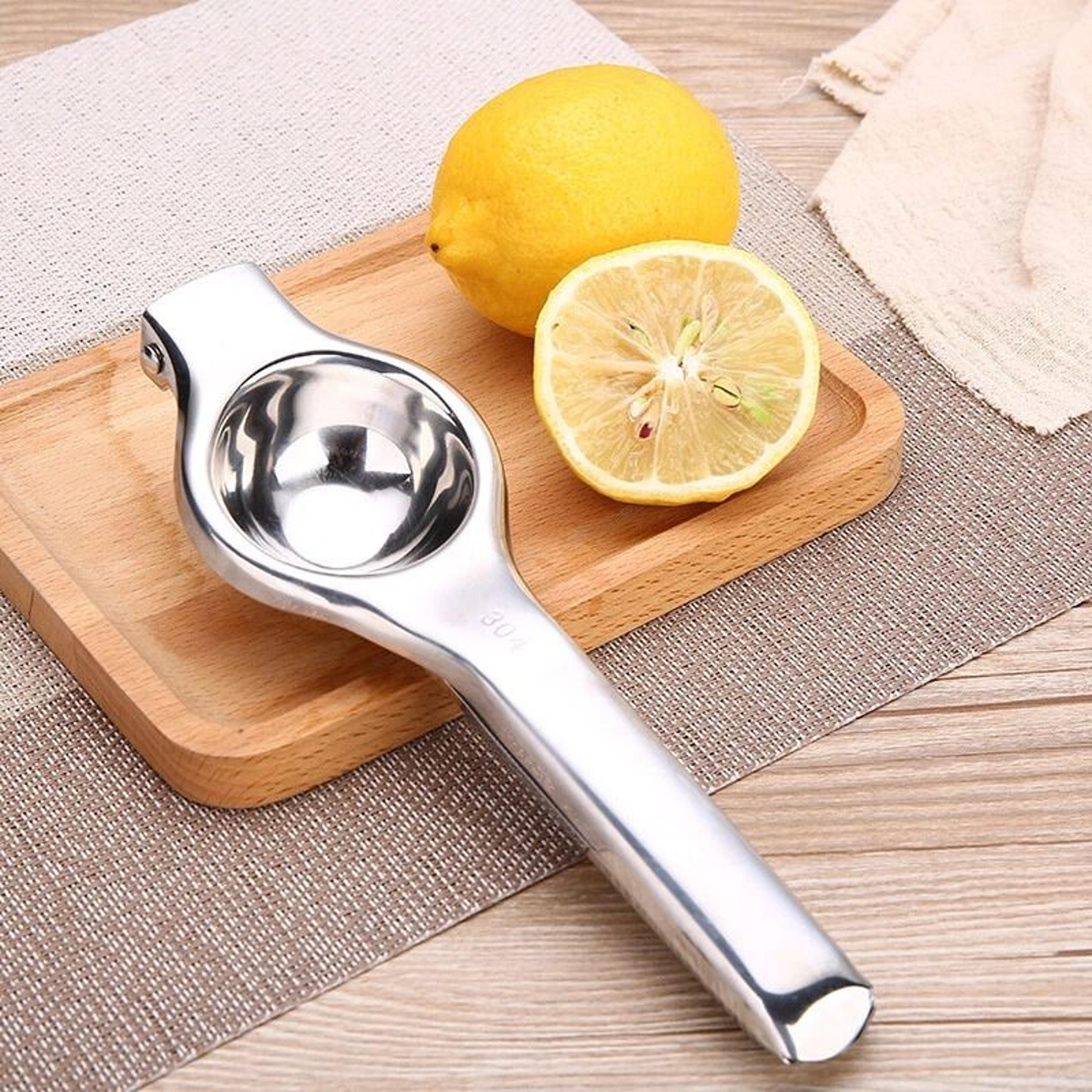 manual lemon juicer press for citrus, orange and lime squeezer