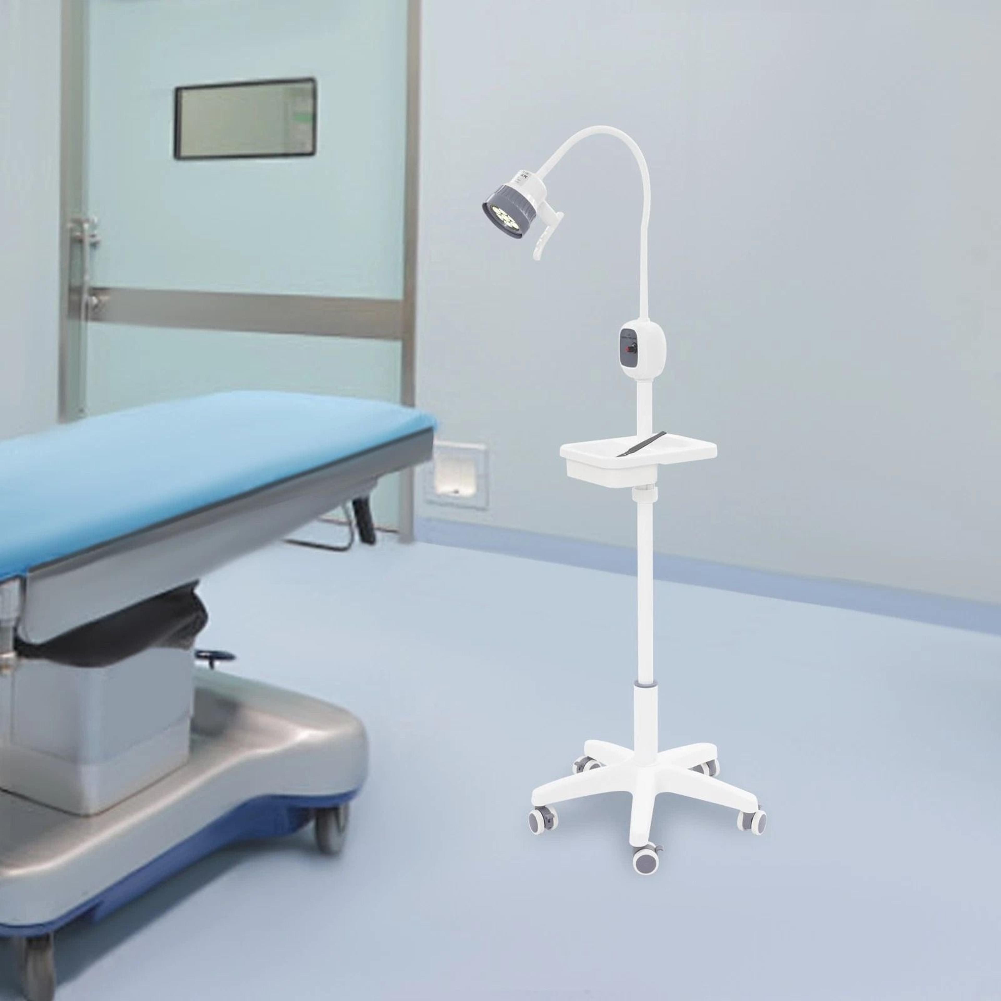 freestanding led surgical light with dimmable medical exam lamp for clinic