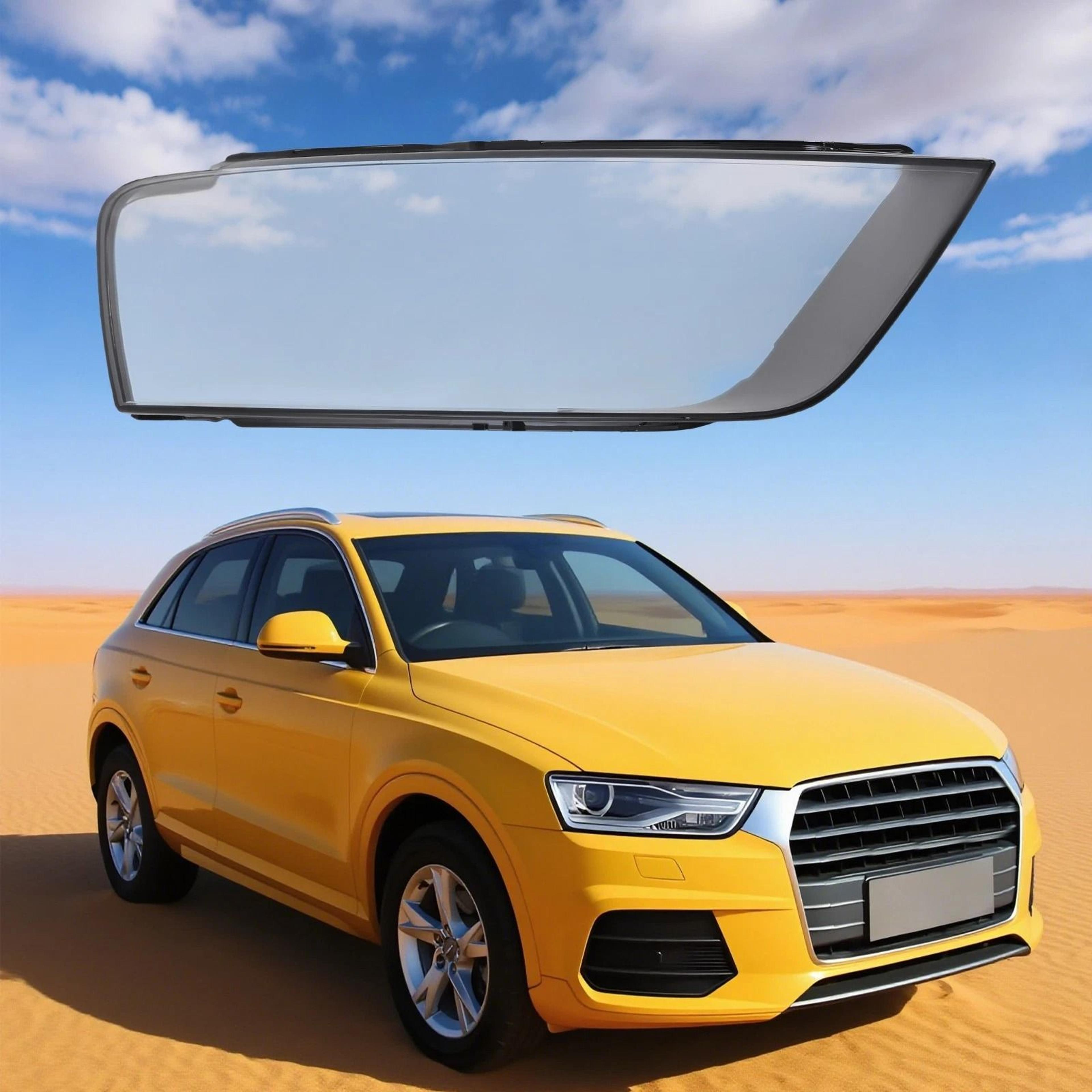 right side front headlight lens cover audi durable, replacement shell