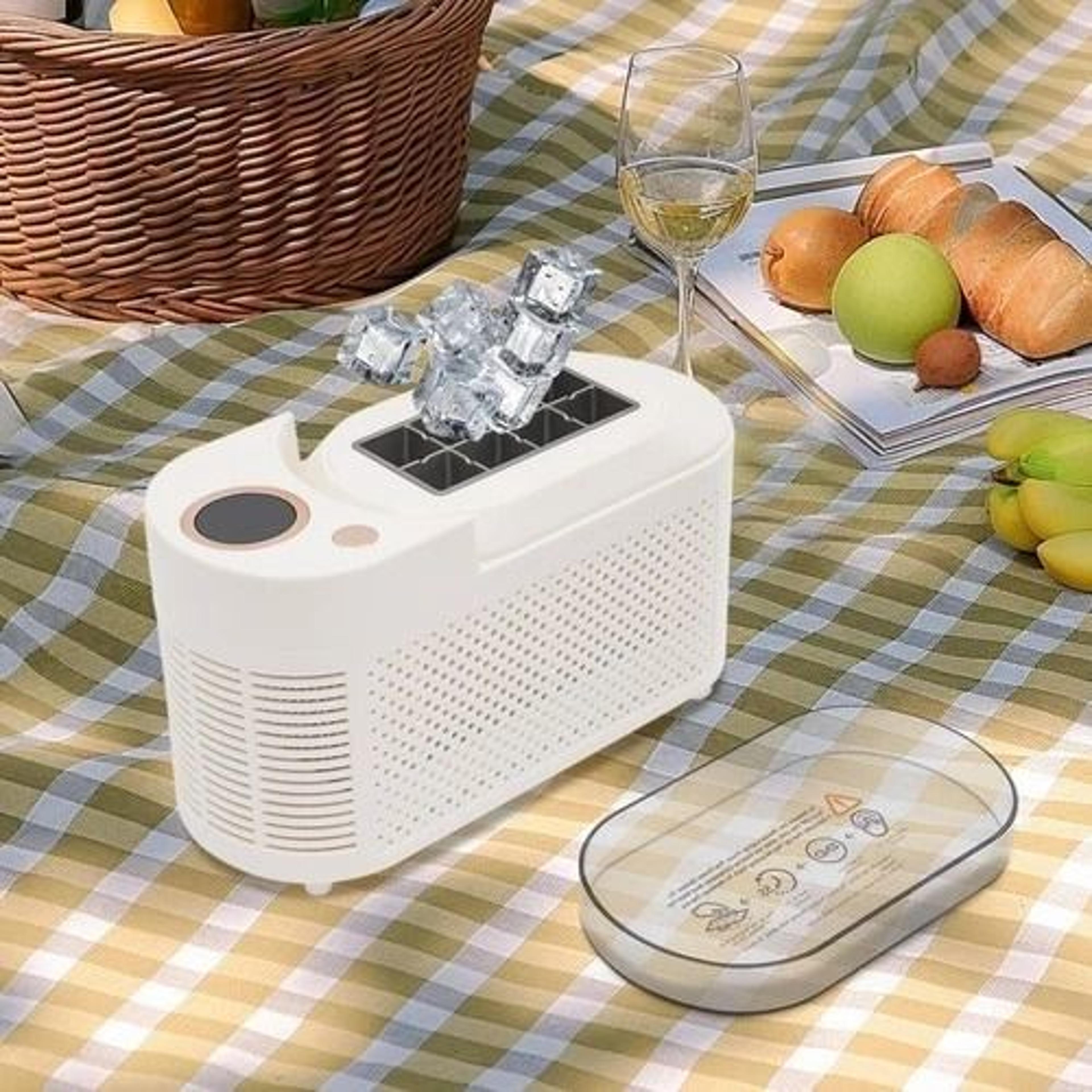 portable mini countertop ice maker machine portable ice maker for home, car & travel