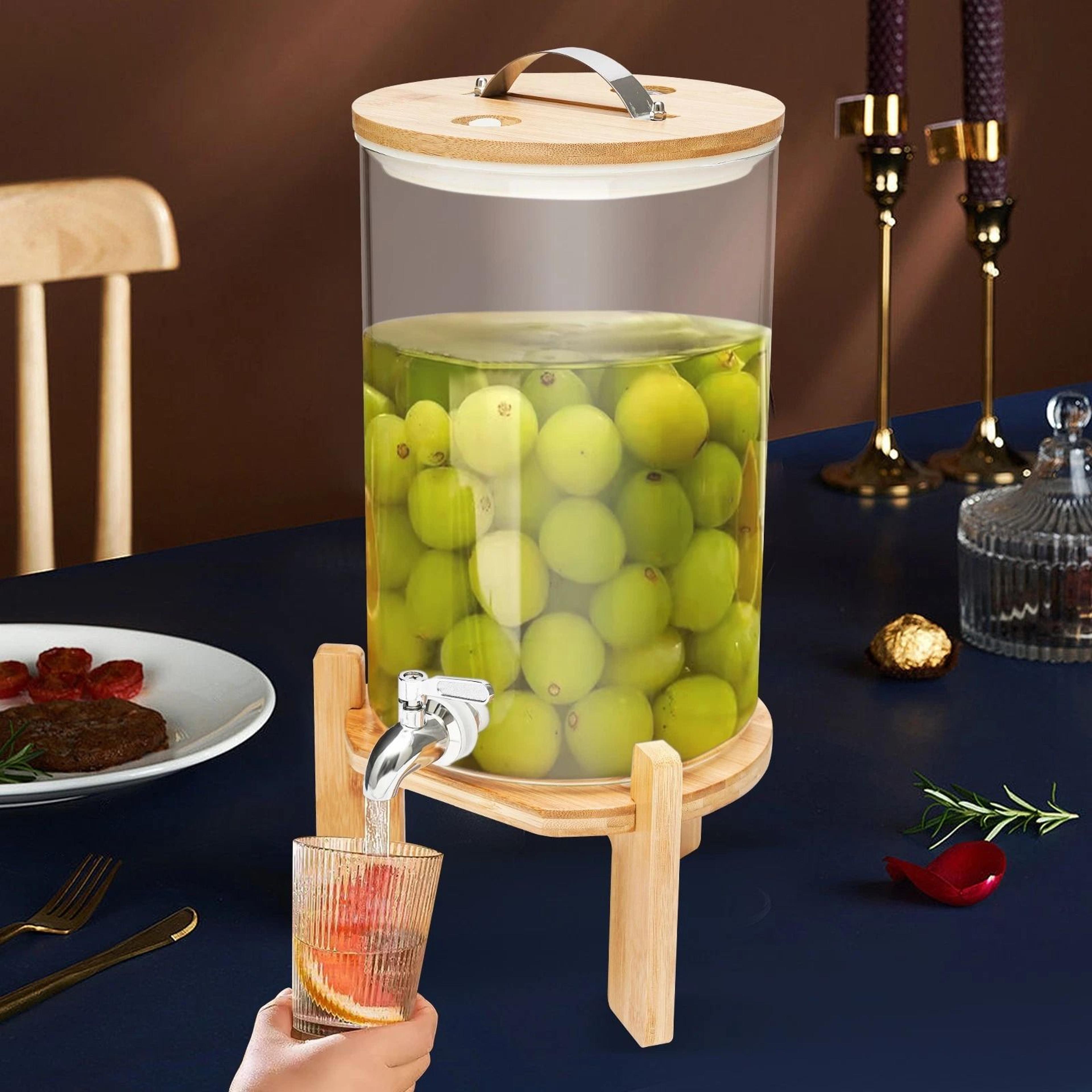 premium glass beverage dispenser with spigot elegant lemonade dispenser jar