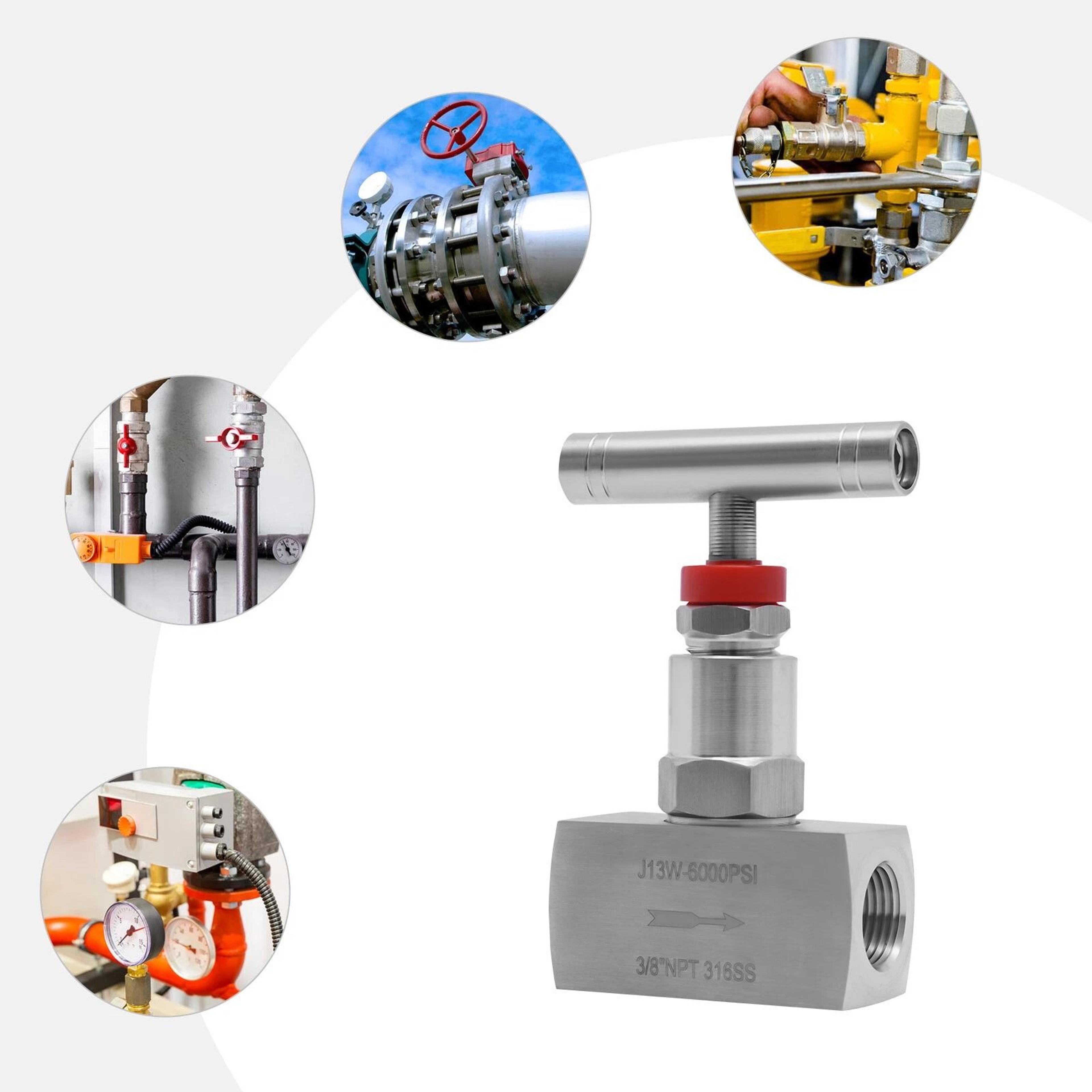 premium stainless steel high pressure needle valve hydraulic flow control