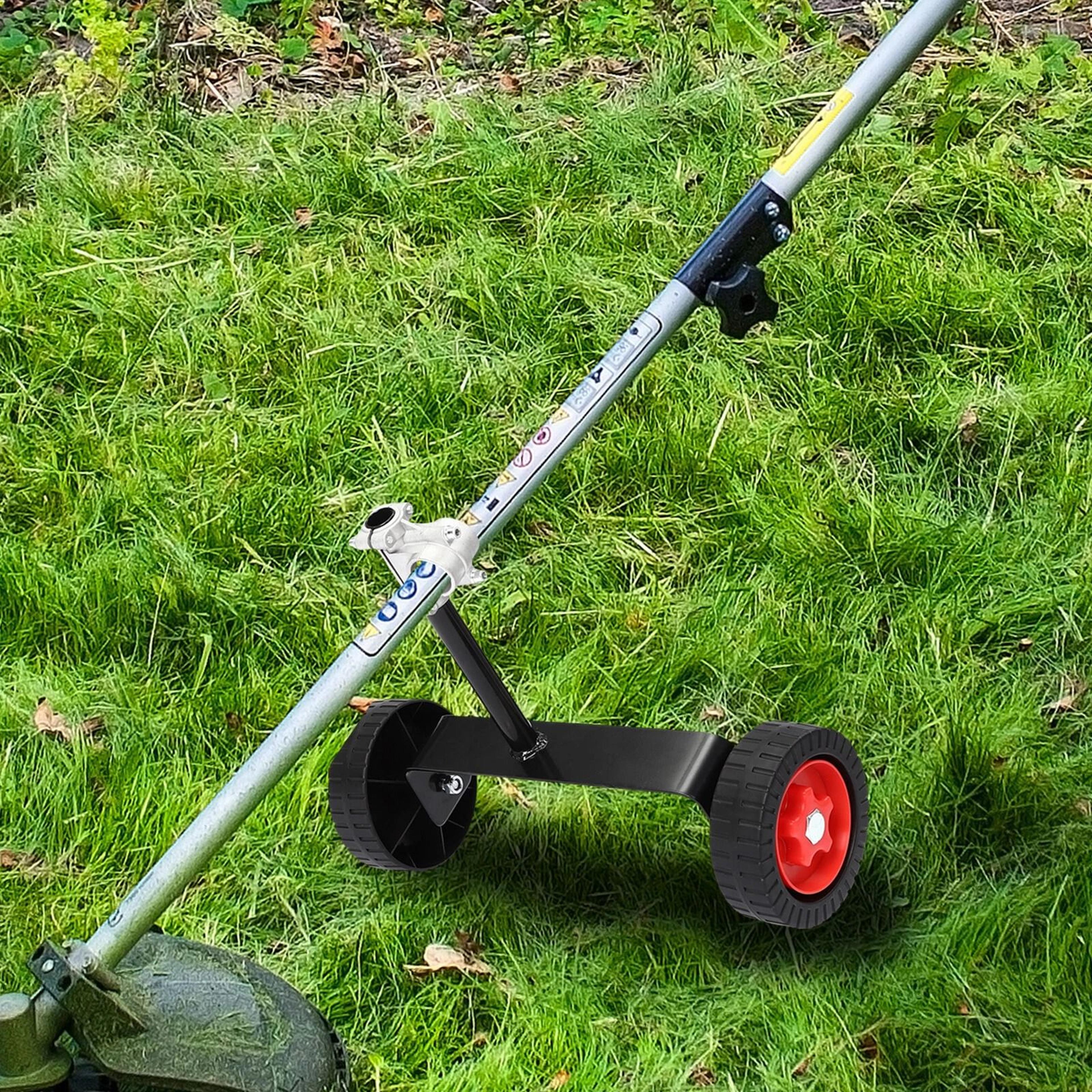 premium lawn mower support wheel & weed trimmer auxiliary wheels portable garden tool support