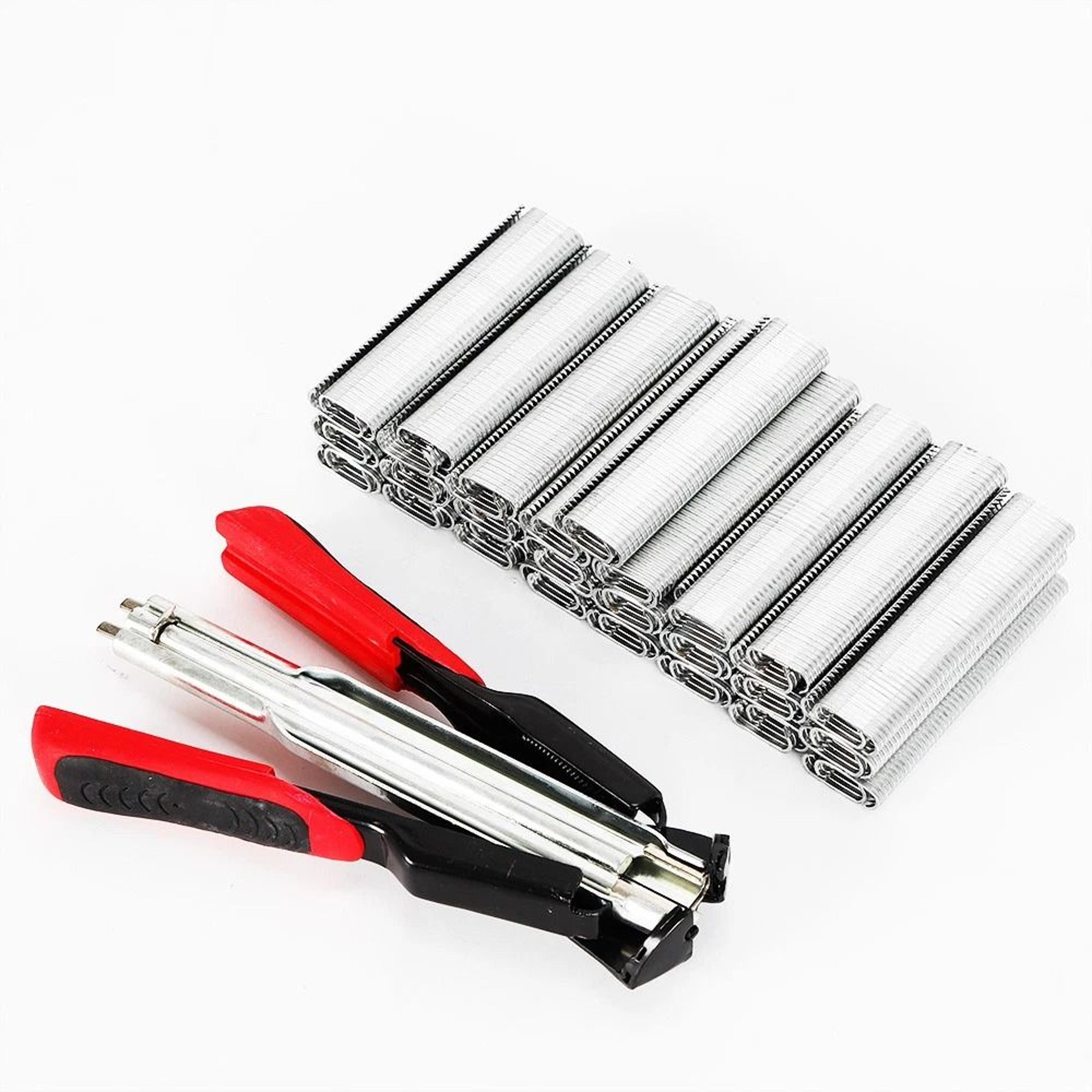 heavy duty hog ring pliers kit with c clips upholstery tool set for secure seat cover fastening