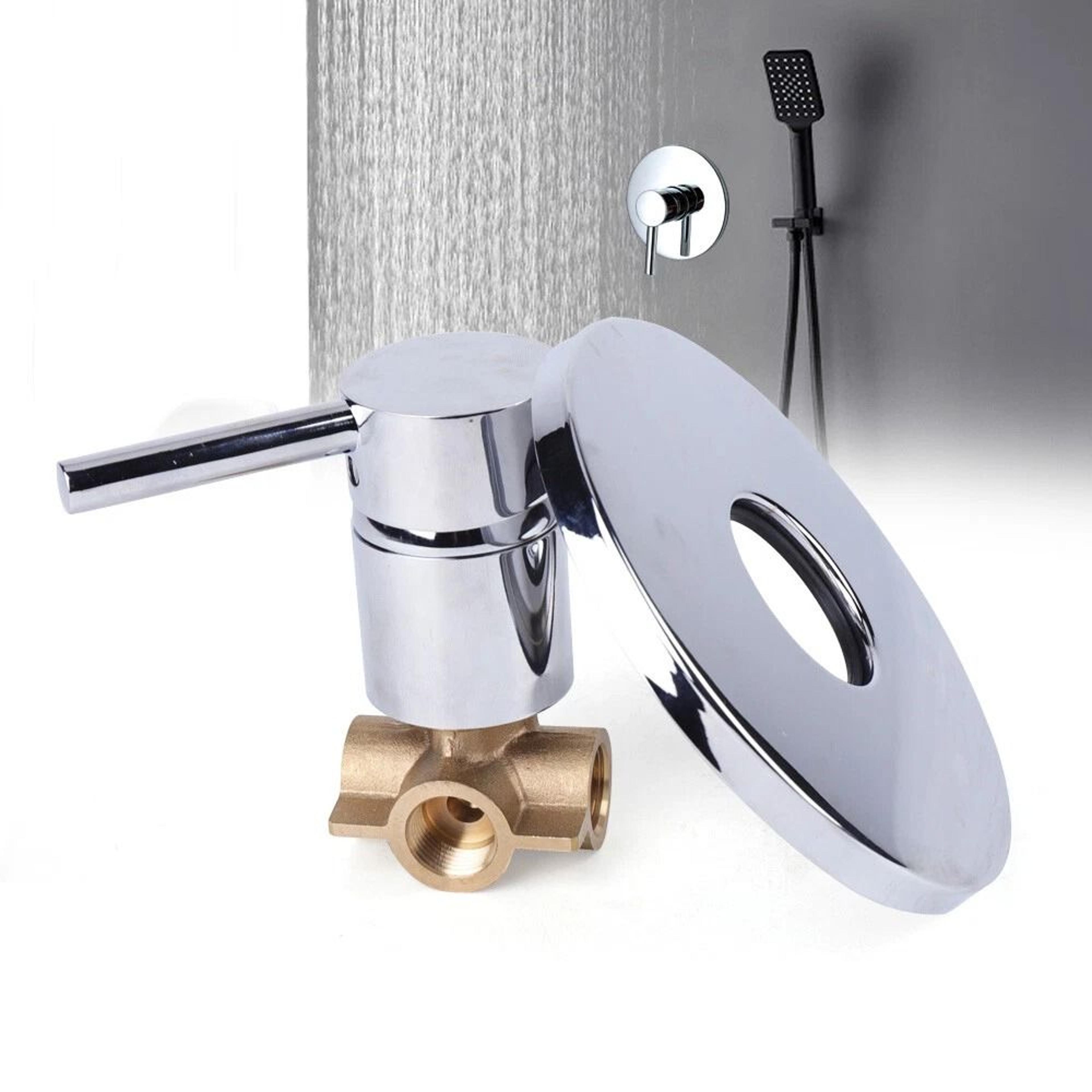 premium brass wall mount shower faucet mixer with single handle shower control hot & cold valve