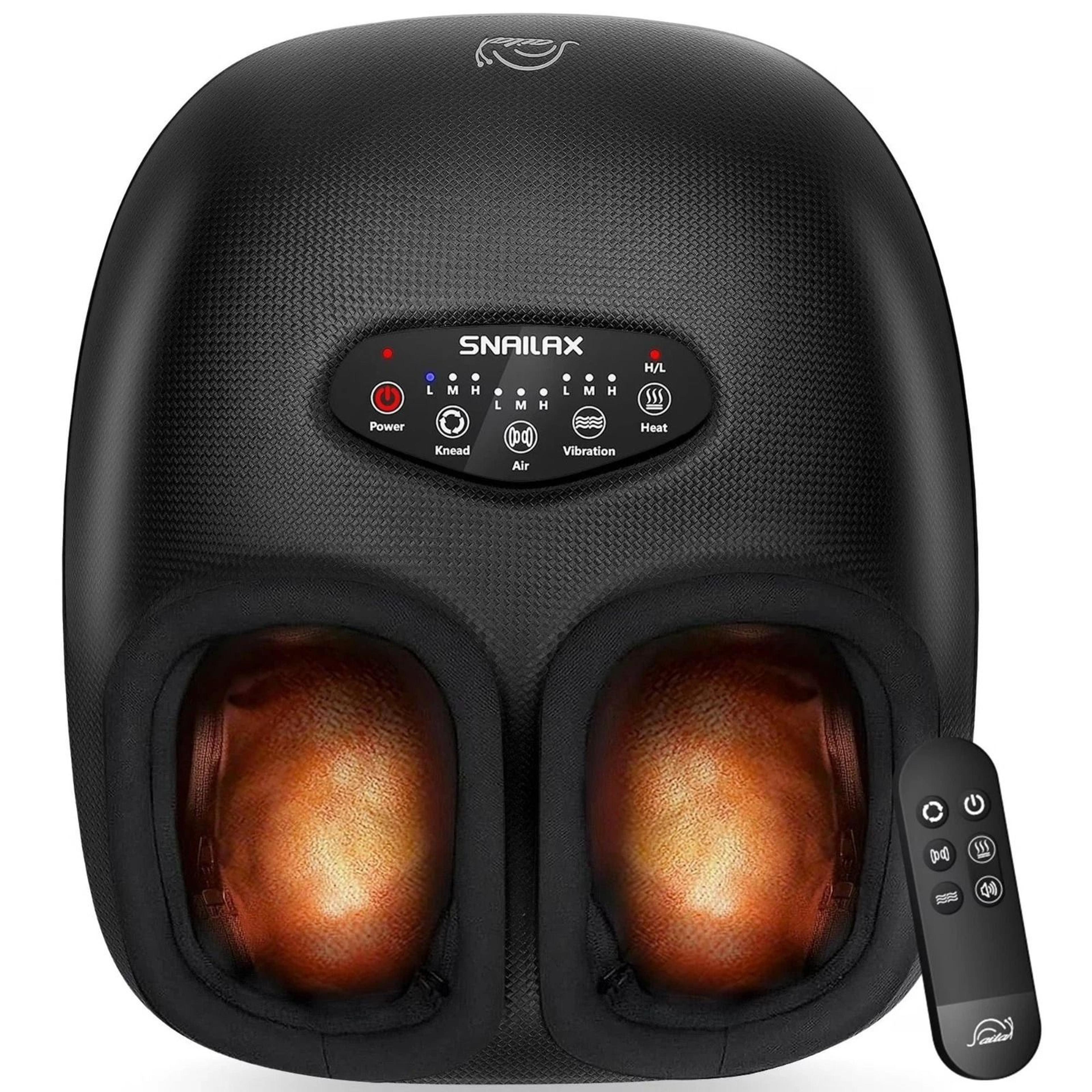 premium shiatsu foot massager with heat & deep kneading therapy