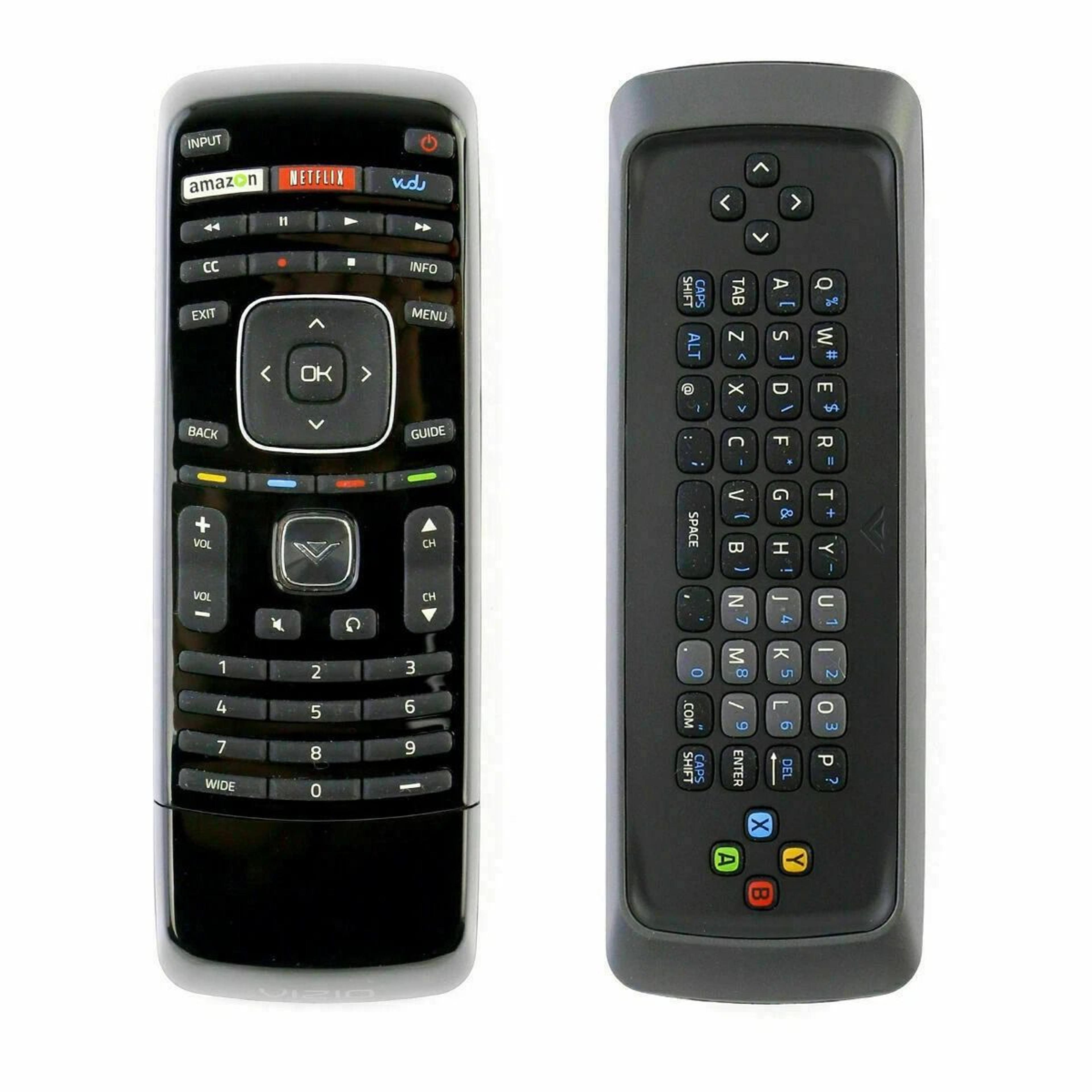 vizio xrt300 wireless qwerty keyboard remote with vudu support