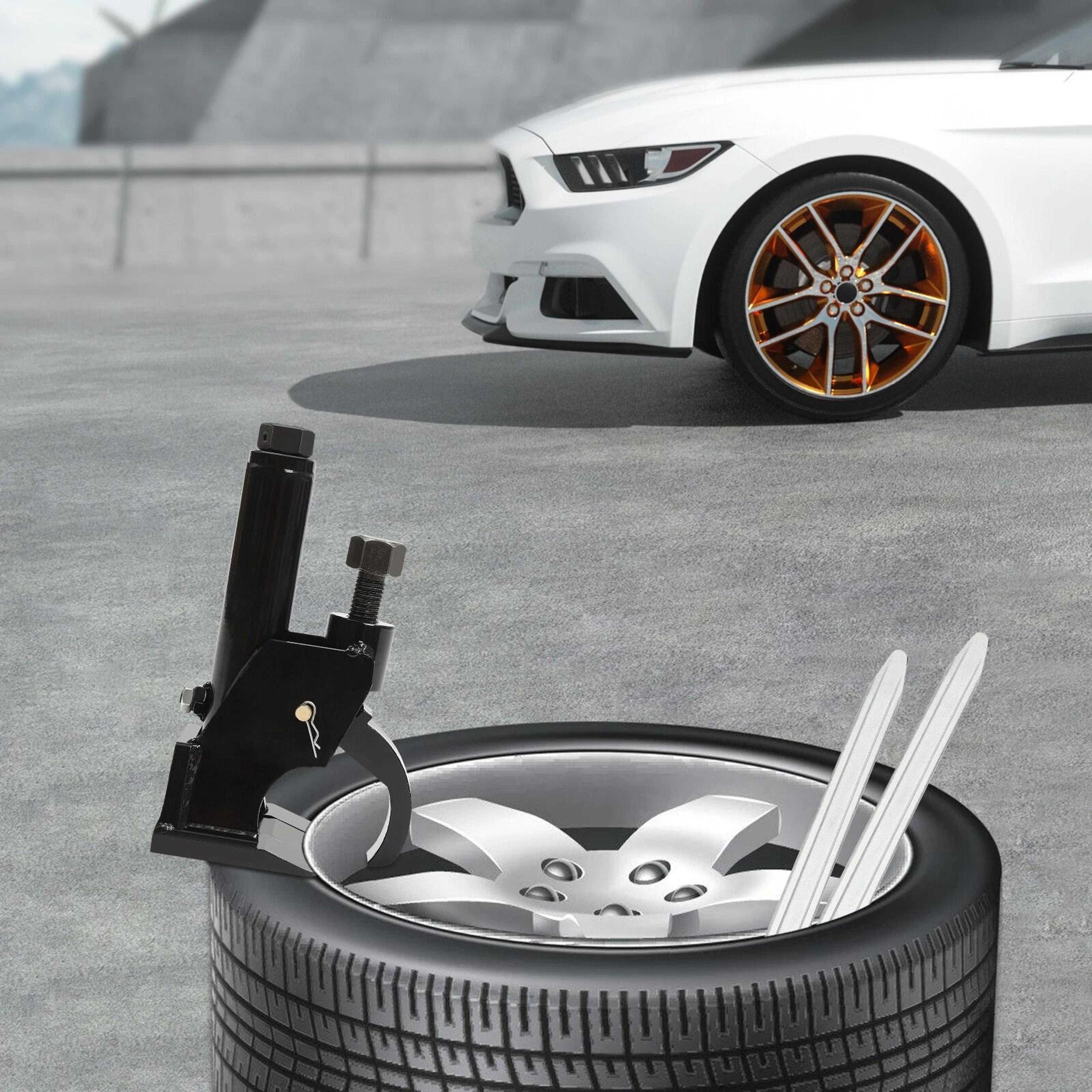heavy duty manual tire bead breaker & tire repair tool for wheels